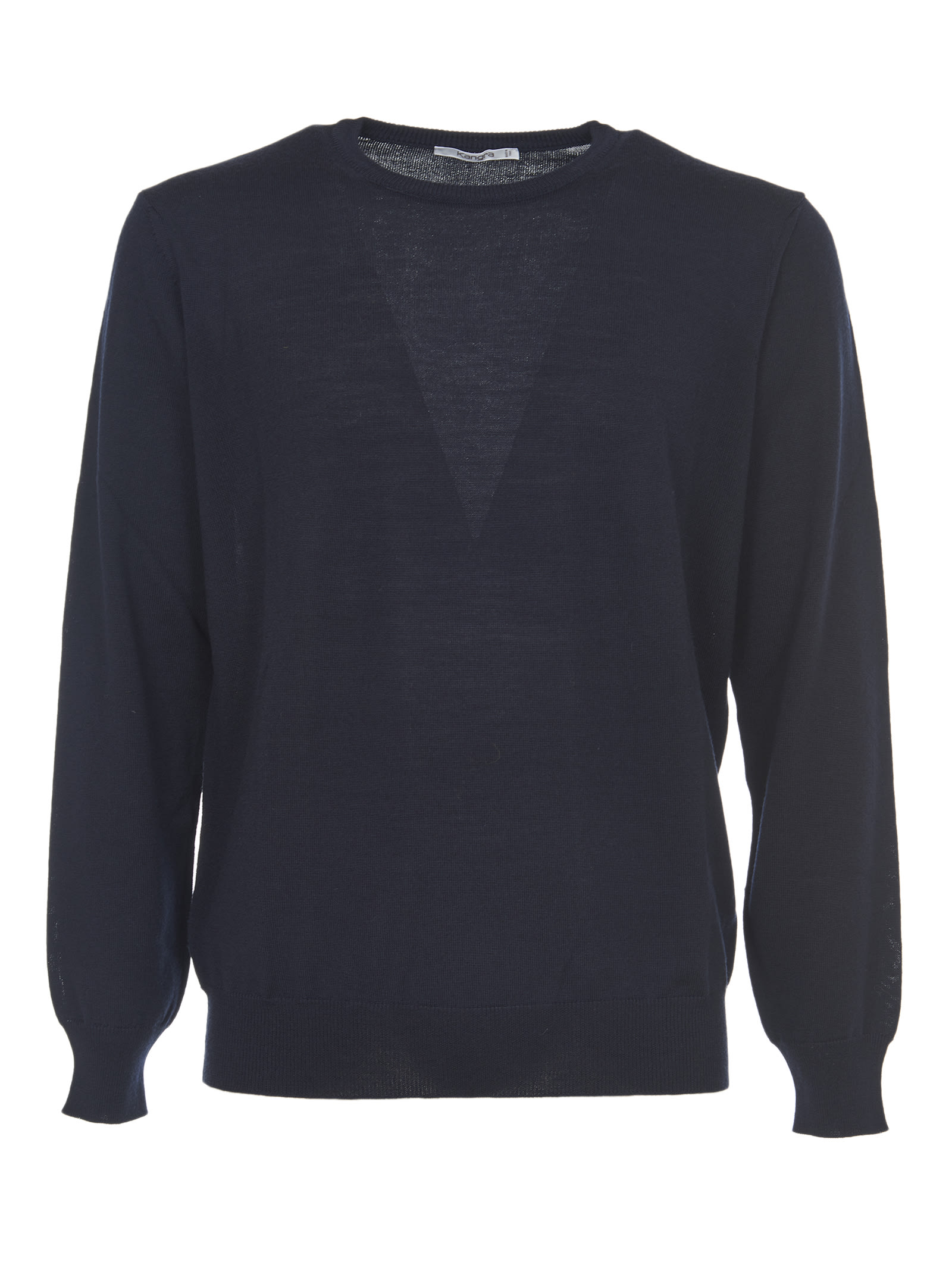 Kangra Blue Crewneck Wool Sweater