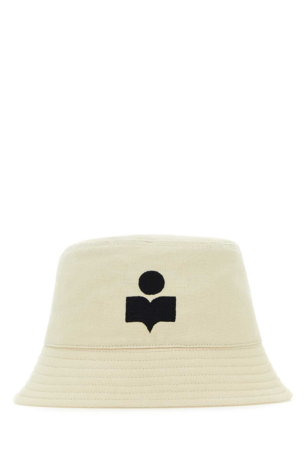 Isabel Marant Ivory Cotton Haley Bucket Hat In White