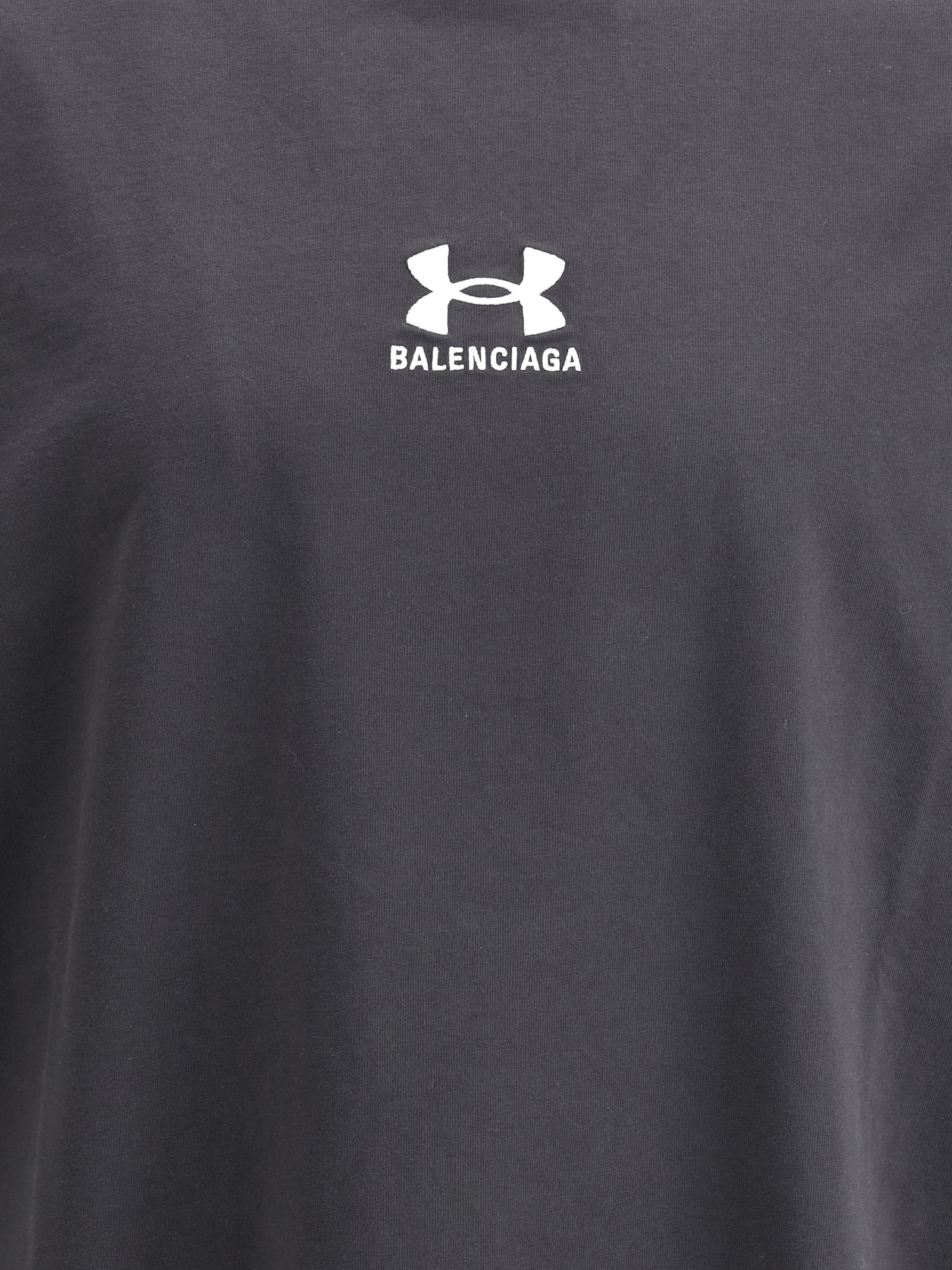 Balenciaga T-shirt In Washed Black/white