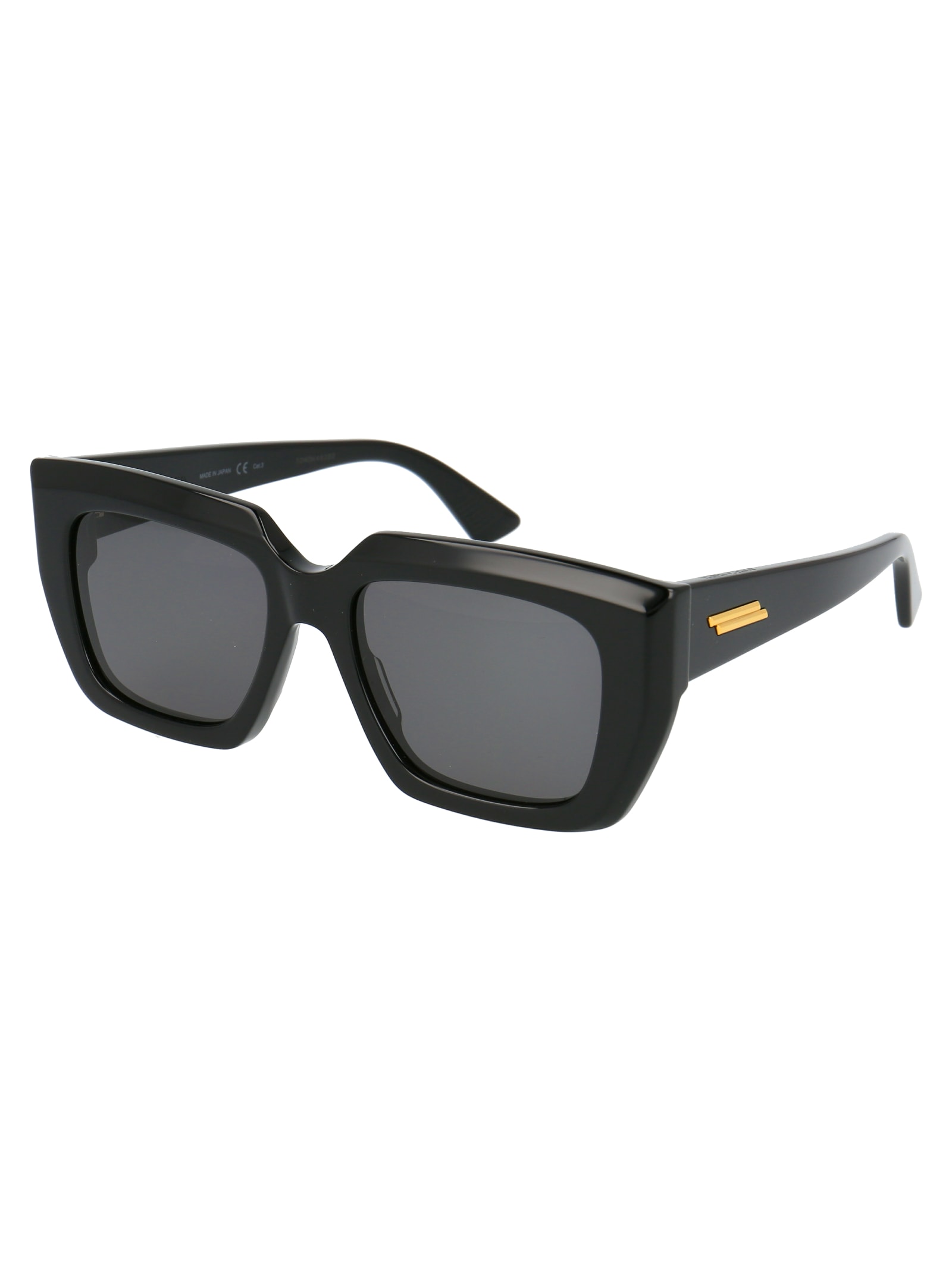 Shop Bottega Veneta Bv1030s Sunglasses In 001 Black Black Grey