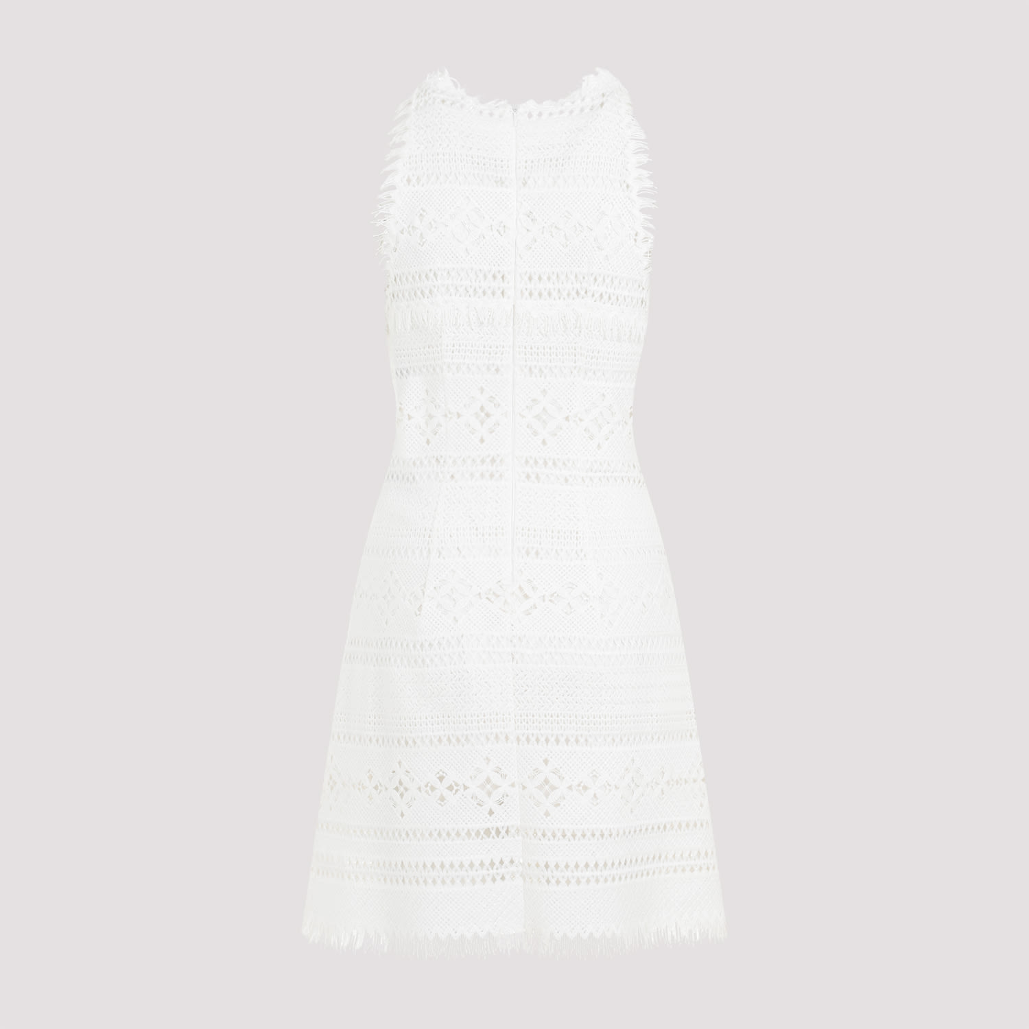 Shop Ermanno Scervino Polyester Dress In Blanc De Bl