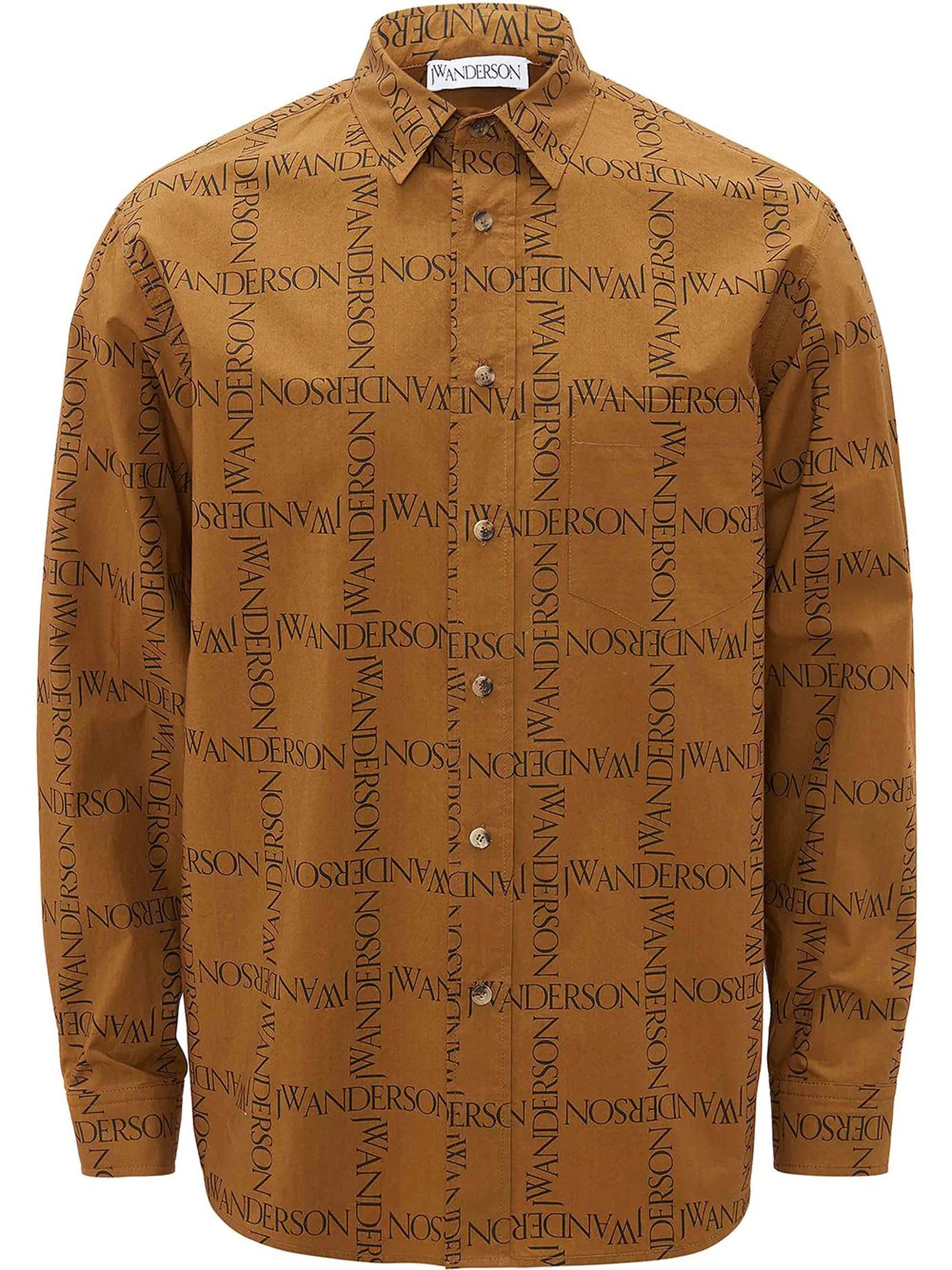 J.W. Anderson Tobacco Brown Cotton Shirt