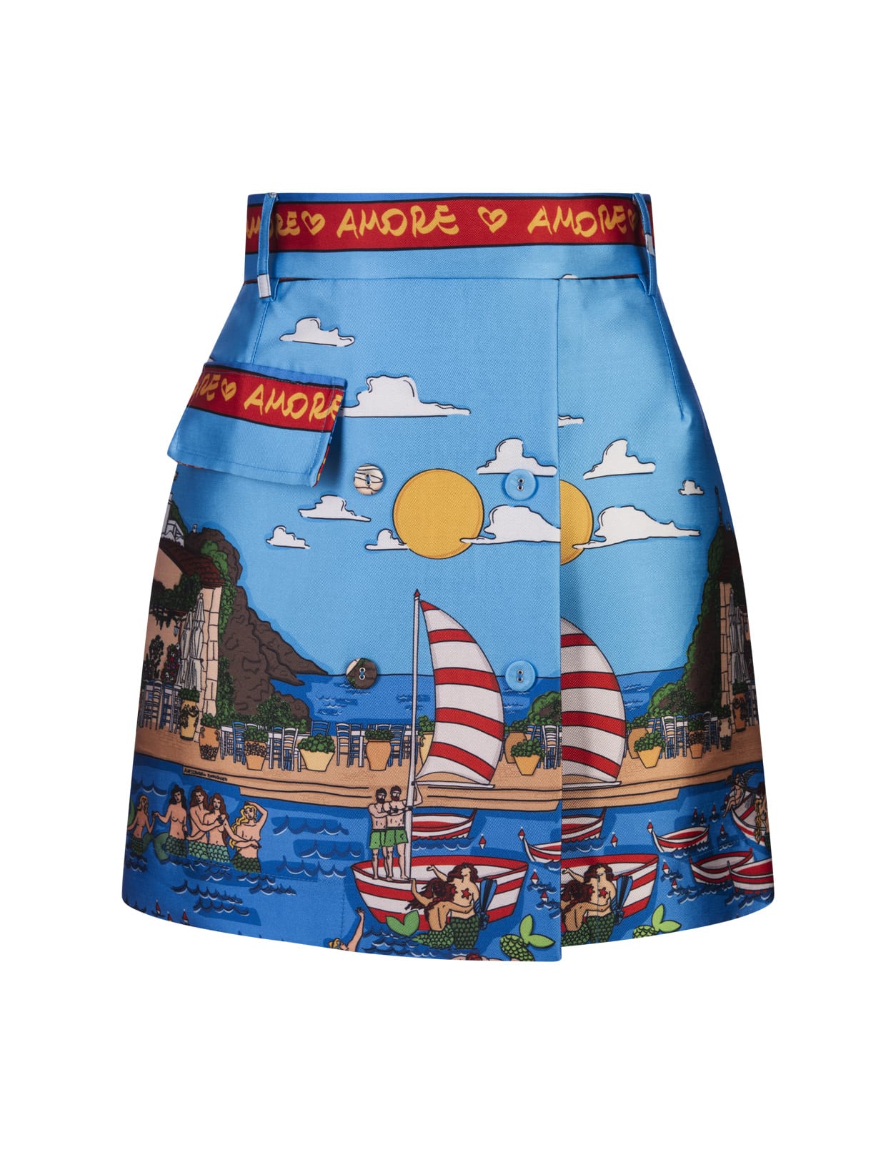 Short Skirt With Marzameni Print