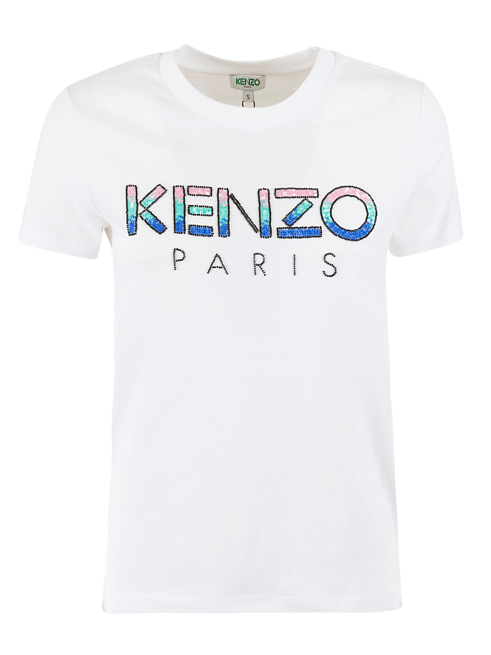 KENZO STRAIGHT SEQUINS T-SHIRT,11290339