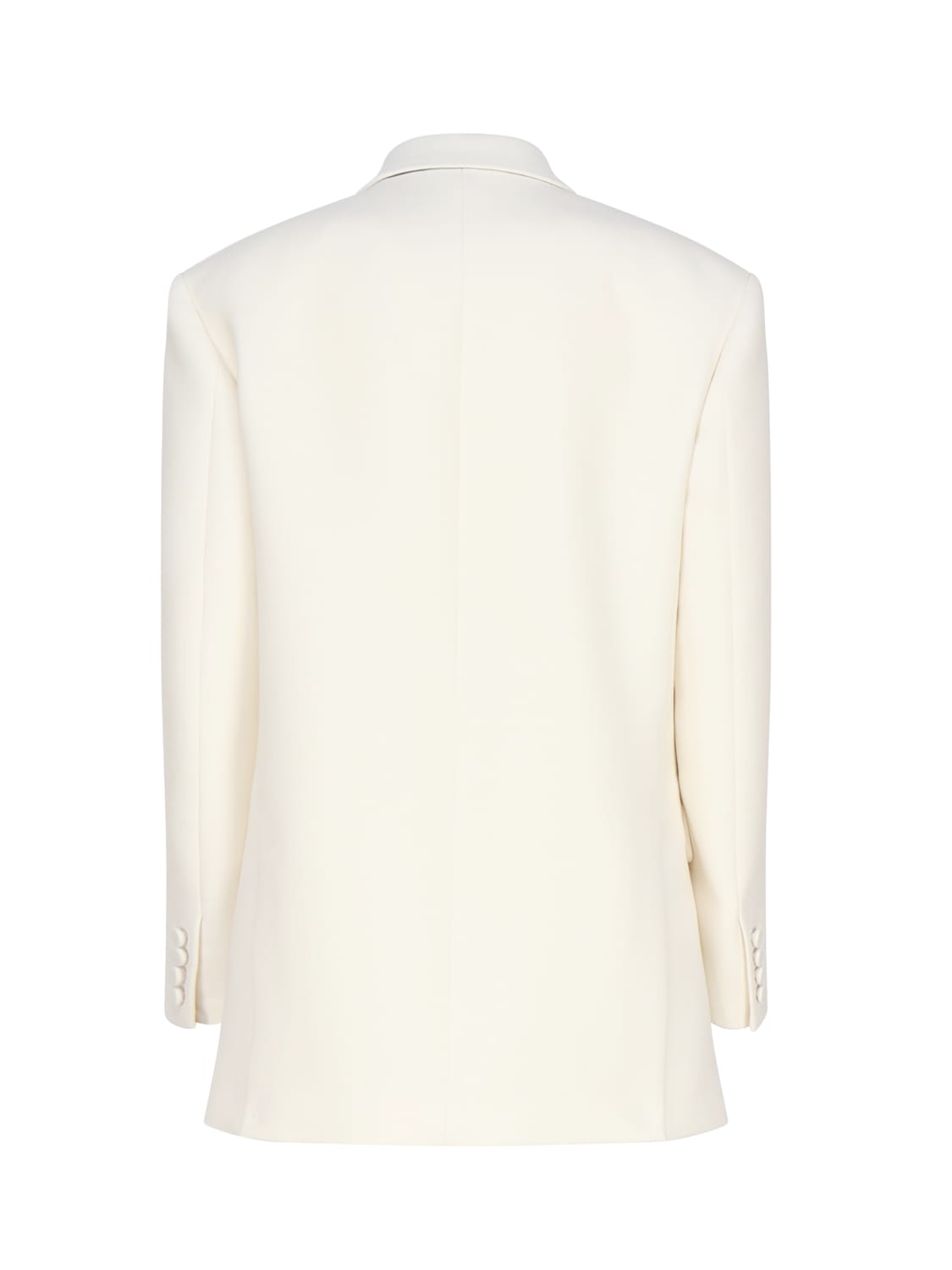 Shop Valentino Suit Jacket In Virgin Wool In White, Black