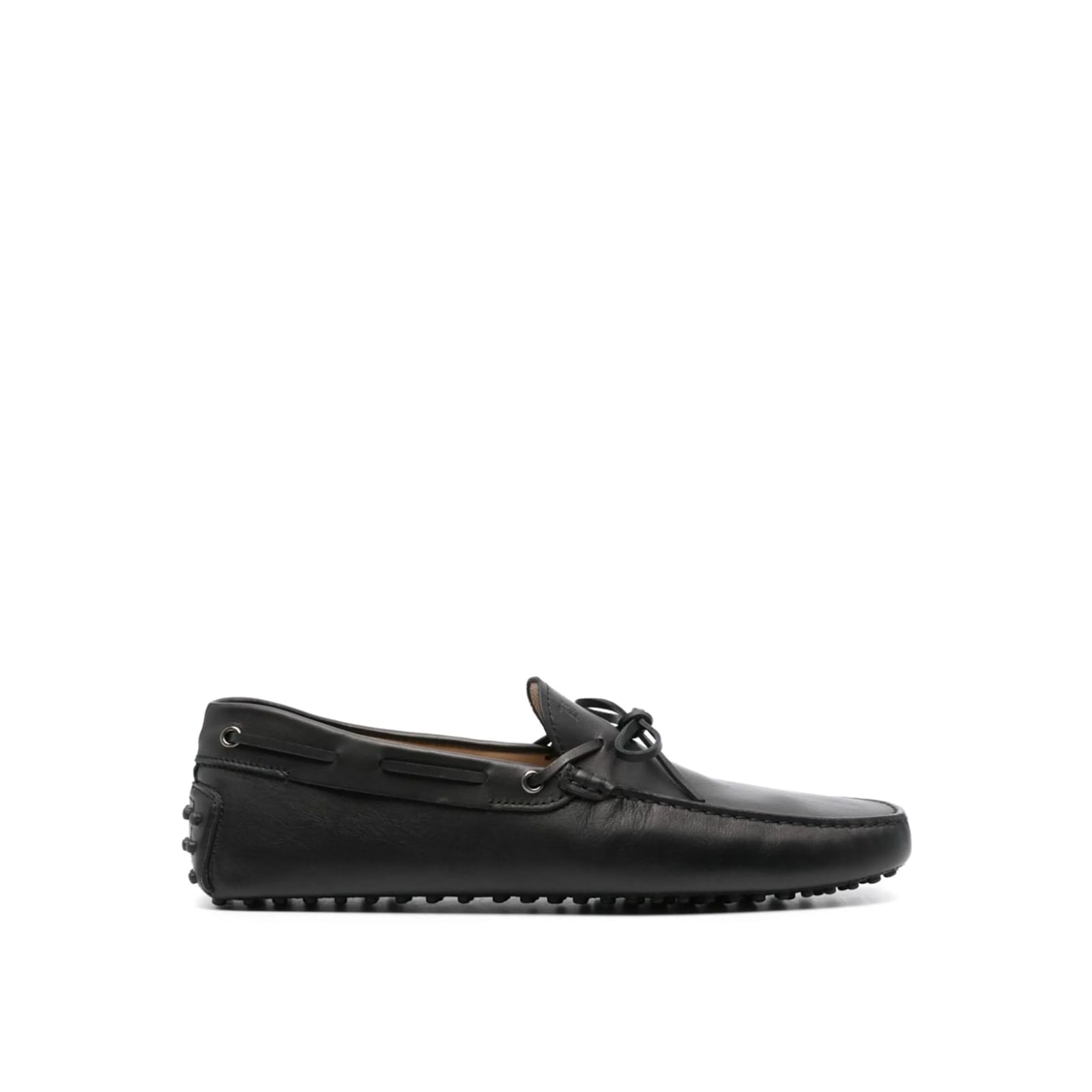 Tod's Gommino Leather Loafers In Black