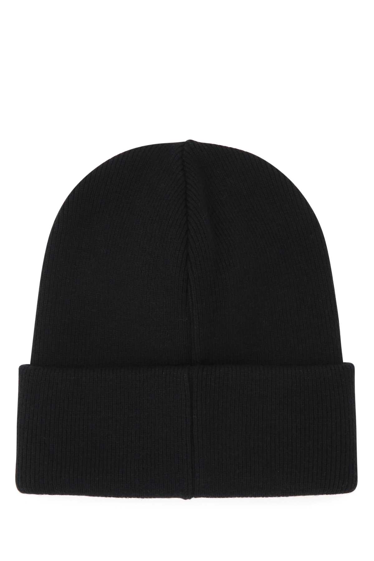 Dsquared2 Black Wool Beanie Hat In M063