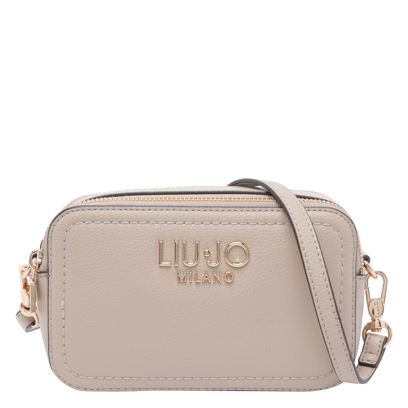 Liu •jo Logo Crossbody Bag In Brown