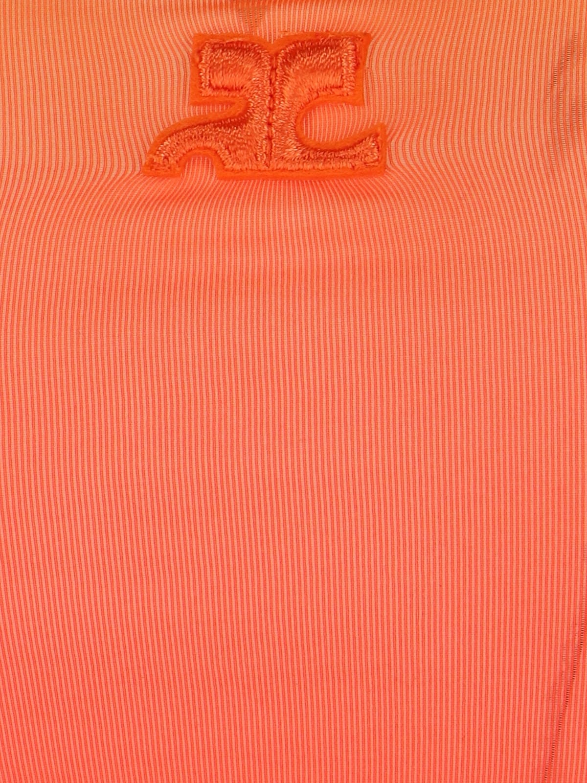 Shop Courrèges Second Skin Lingerie Top In Orange