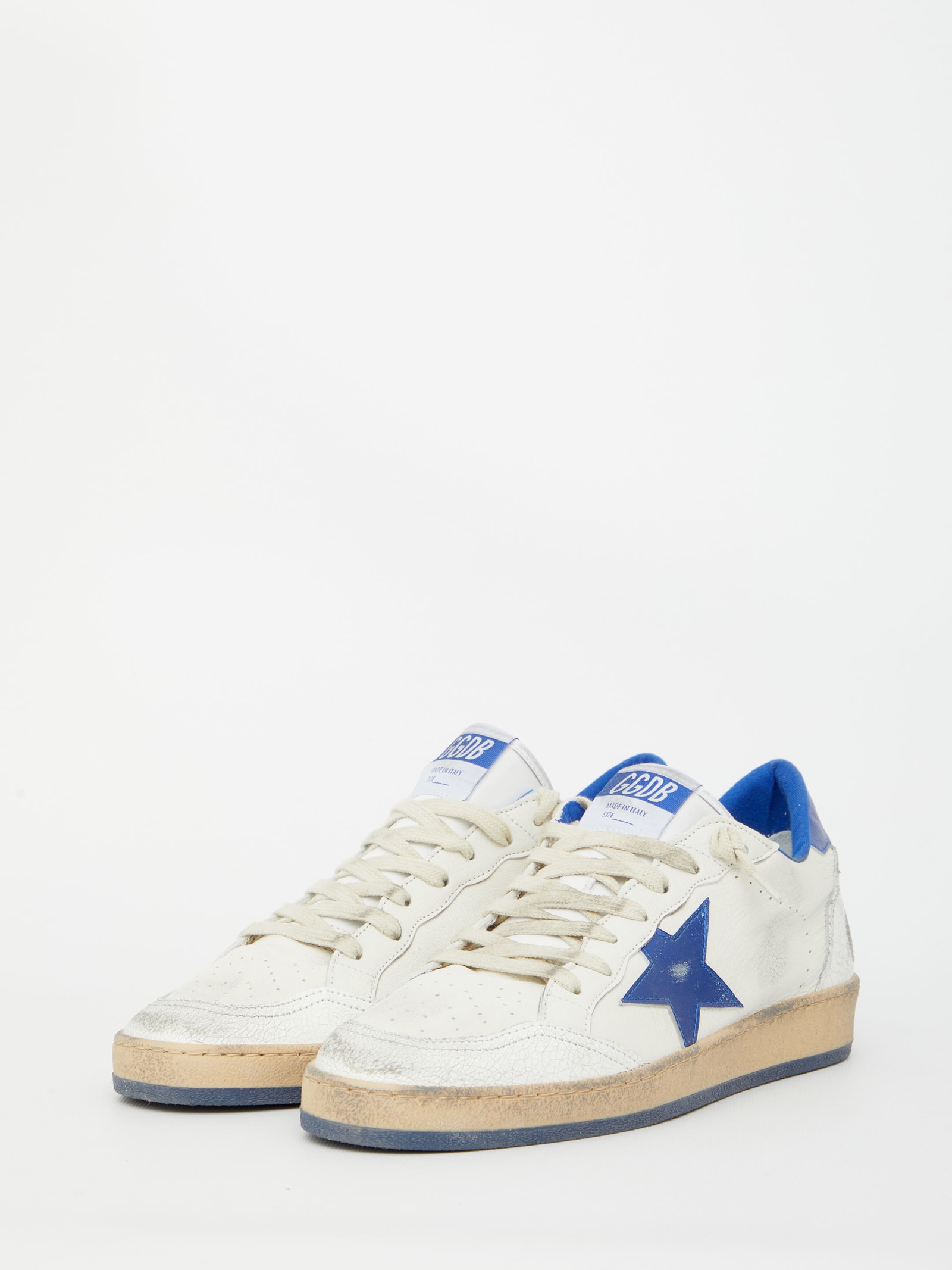 Shop Golden Goose Ball Star Sneakers In White