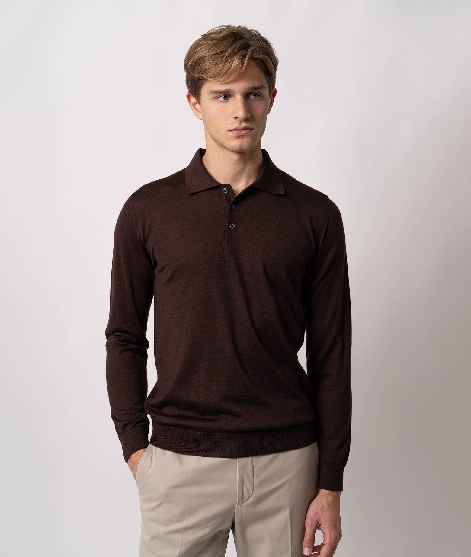 LARUSMIANI LONG SLEEVE POLO COPPA EUROPA SWEATER 