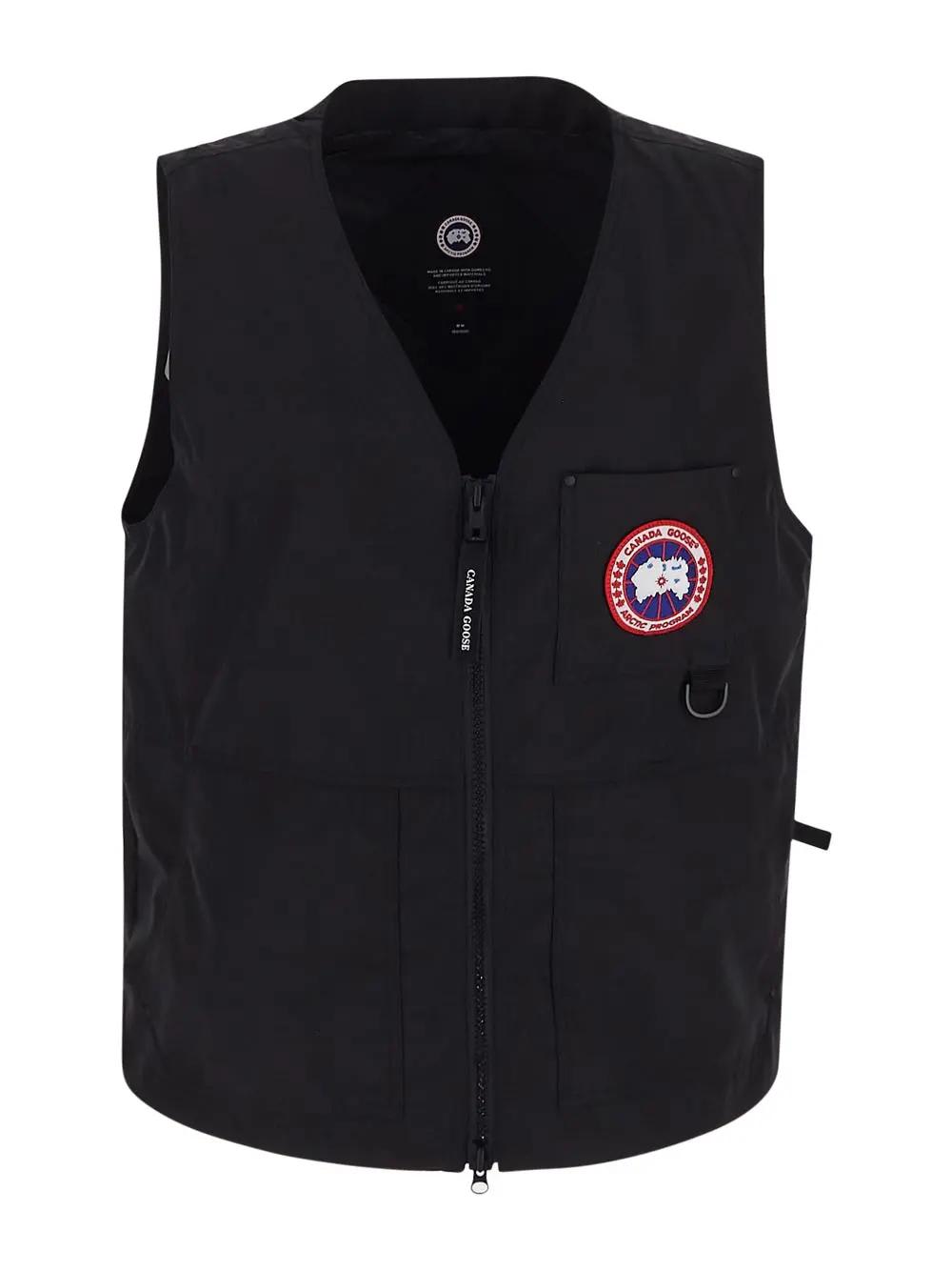 Shop Canada Goose Canmore Sleeveless Jacket In Black