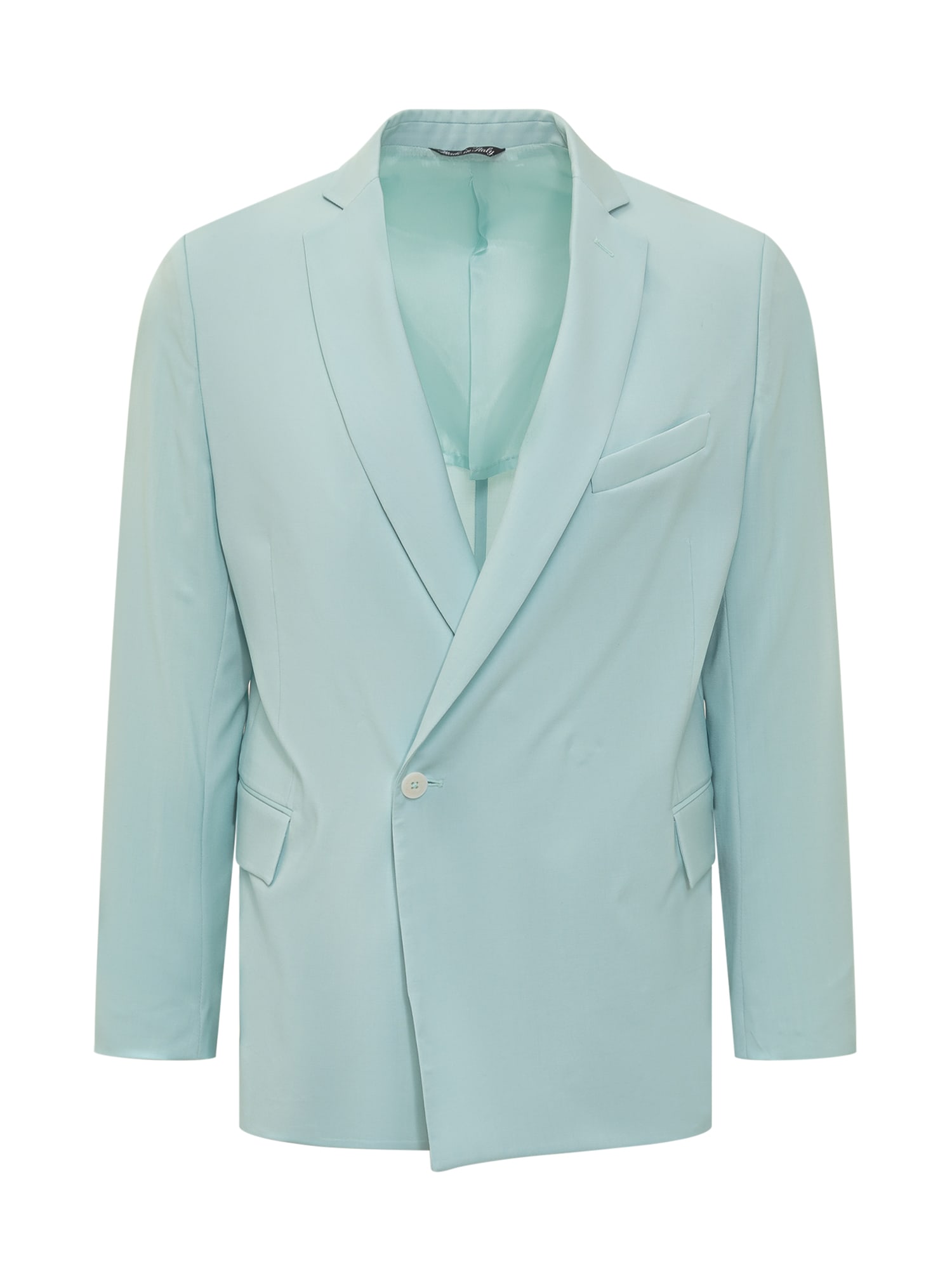 Shop Costumein Single Breasted Blazer In Azzurro