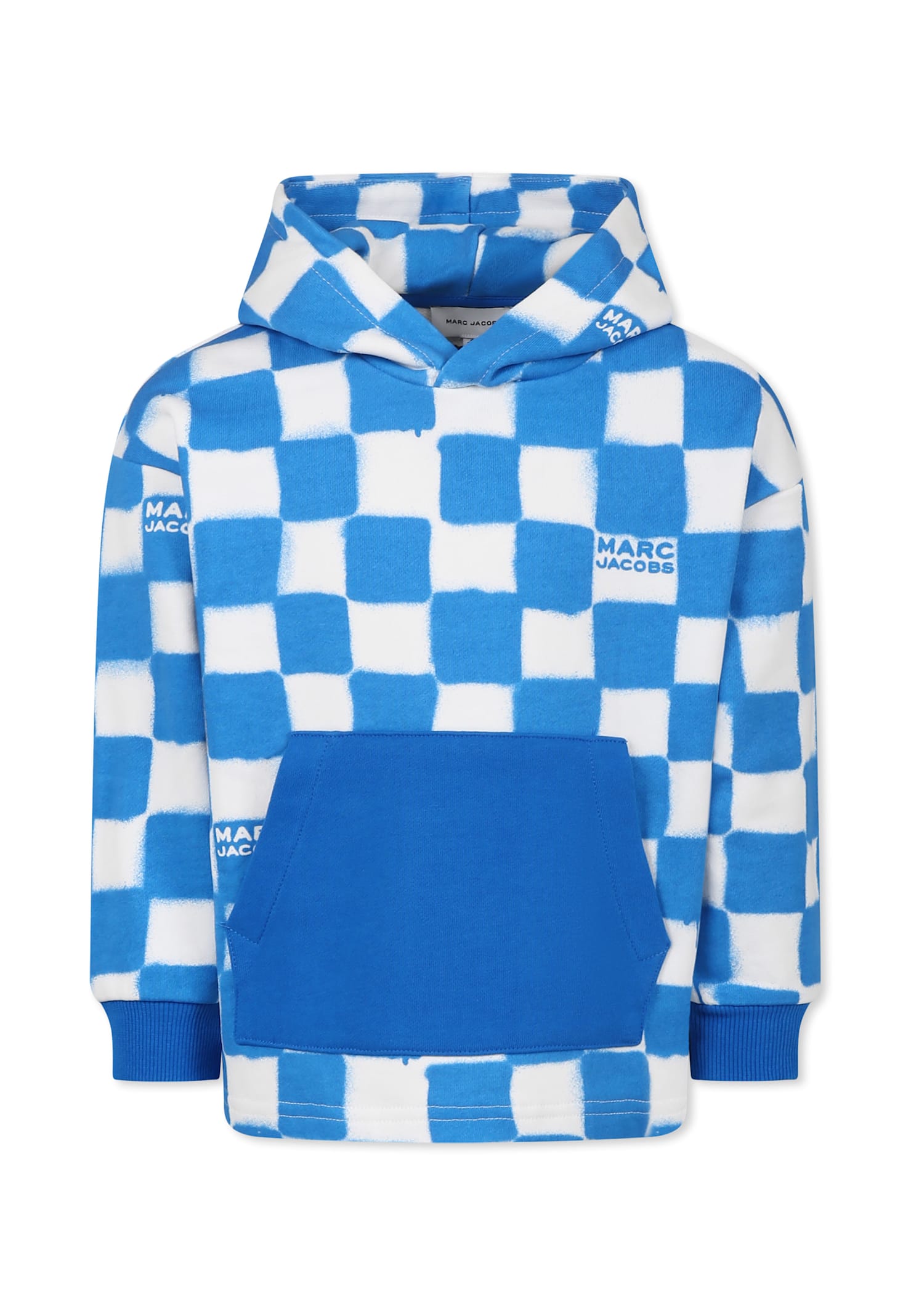 Marc Jacobs Blue Sweatshirt For Boy With Logo In Blue