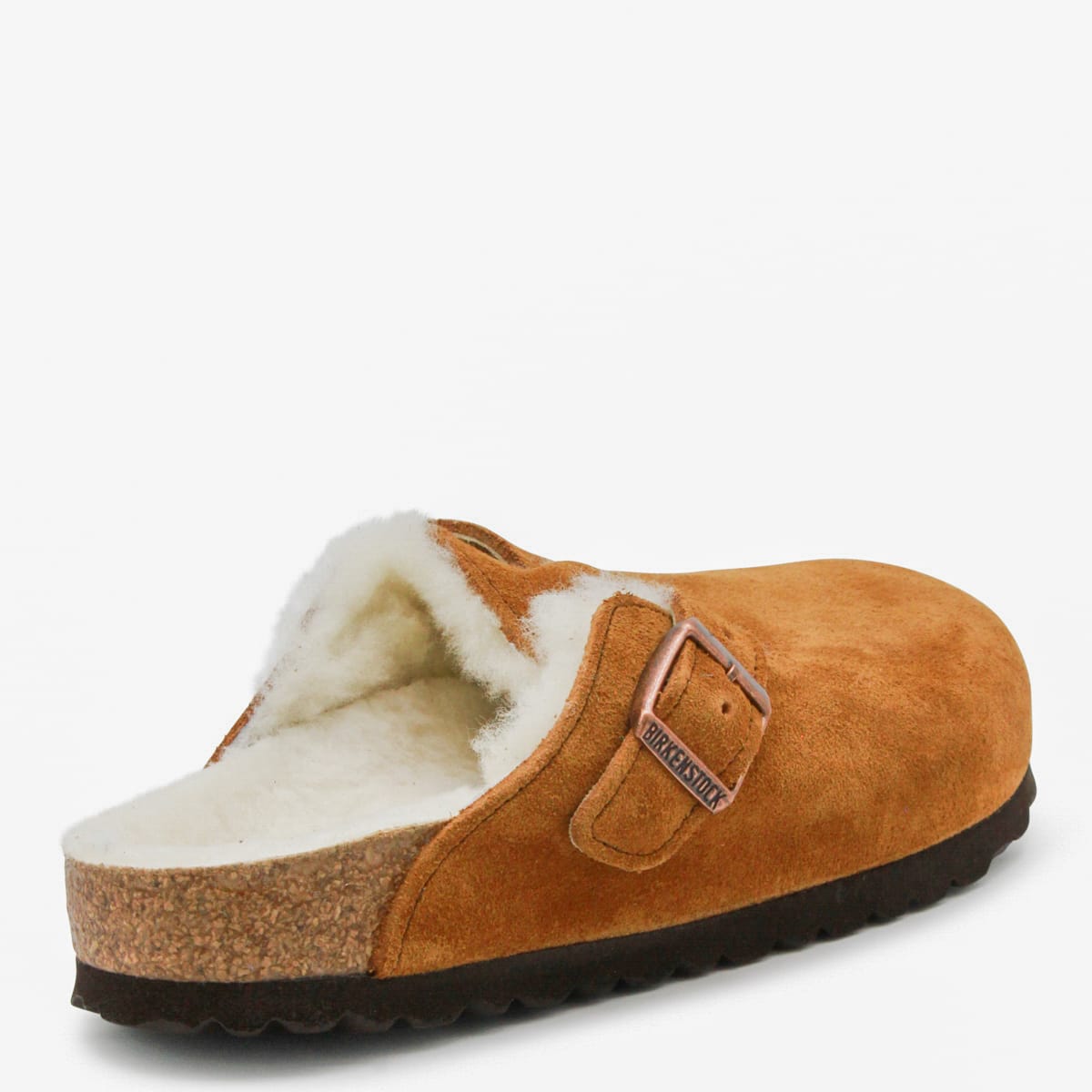 Birkenstock Boston Shearling Mink Clog In Brown