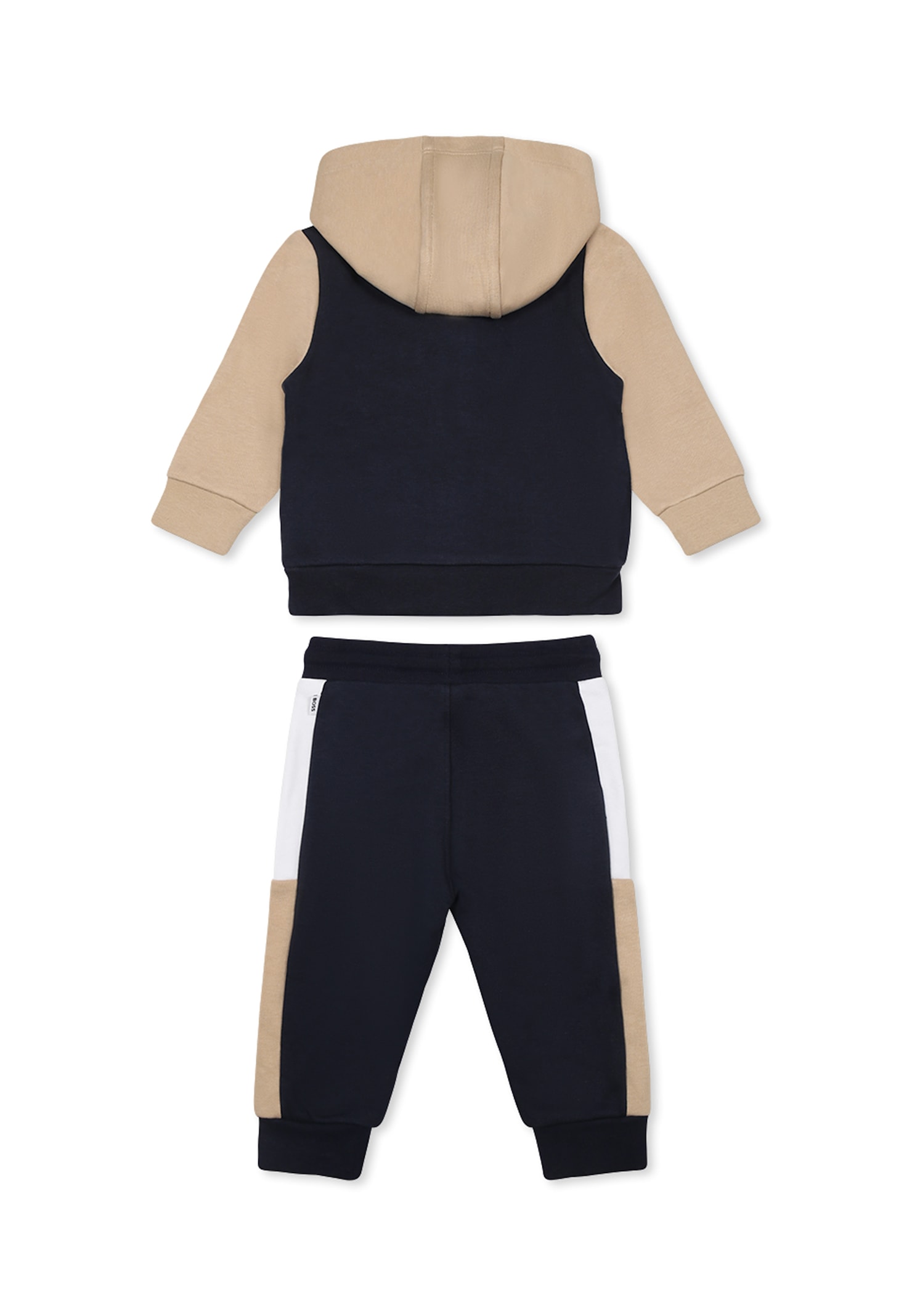 Hugo Boss Blue Suit For Baby Boy With Logo In Blue