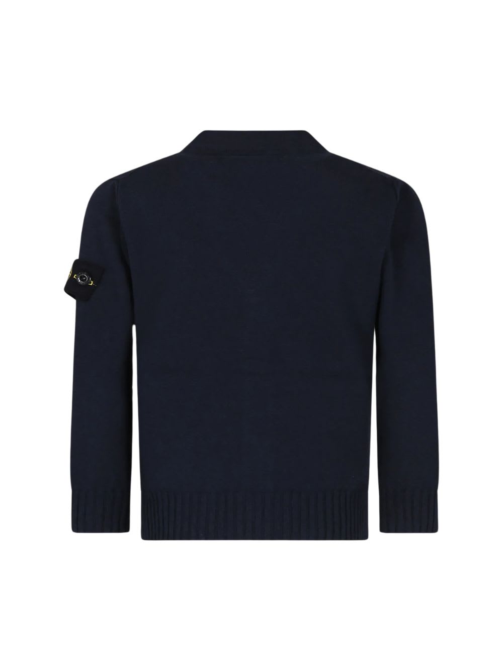 Shop Stone Island Junior Sweater In Navy Blue