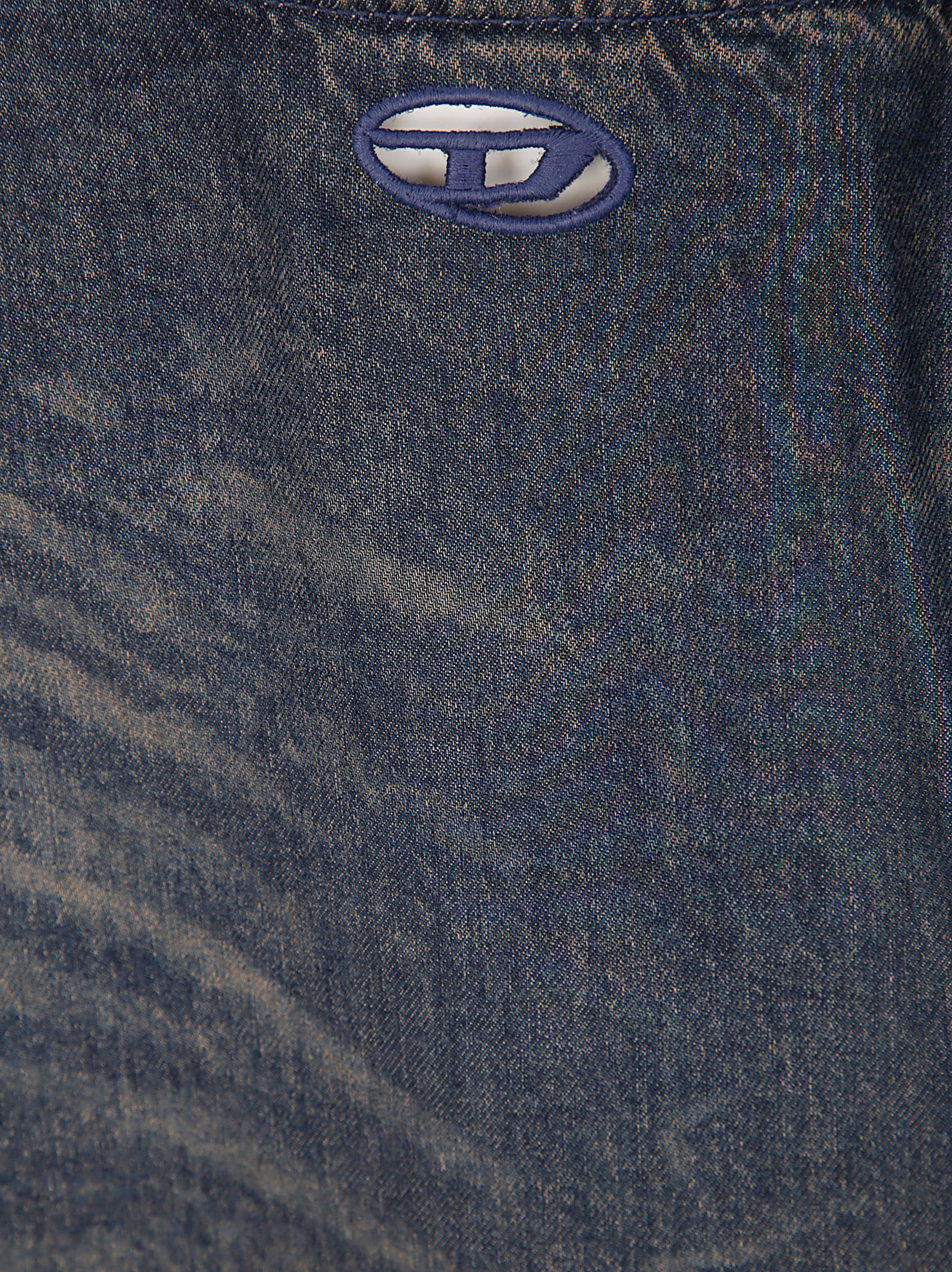 Diesel Skirts Blue And Green In Blue