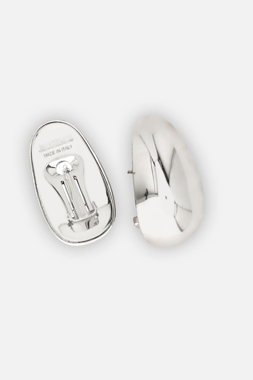 Jacquemus Les Boucles Curved Earrings In Metallic