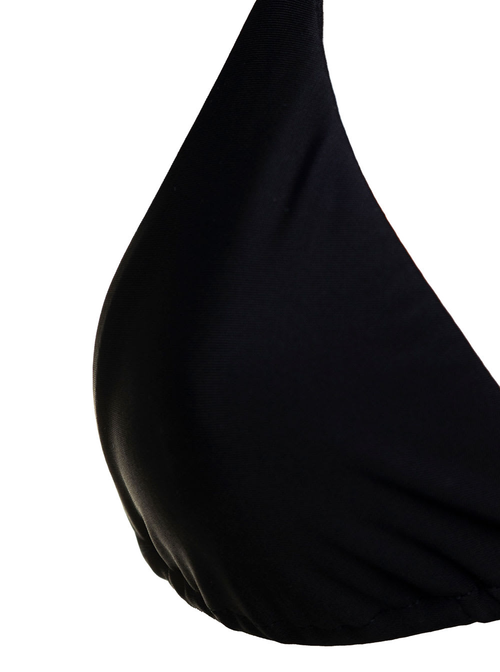Shop Matteau Womans Tringolar Stretch Fabric Bikini Top In Black