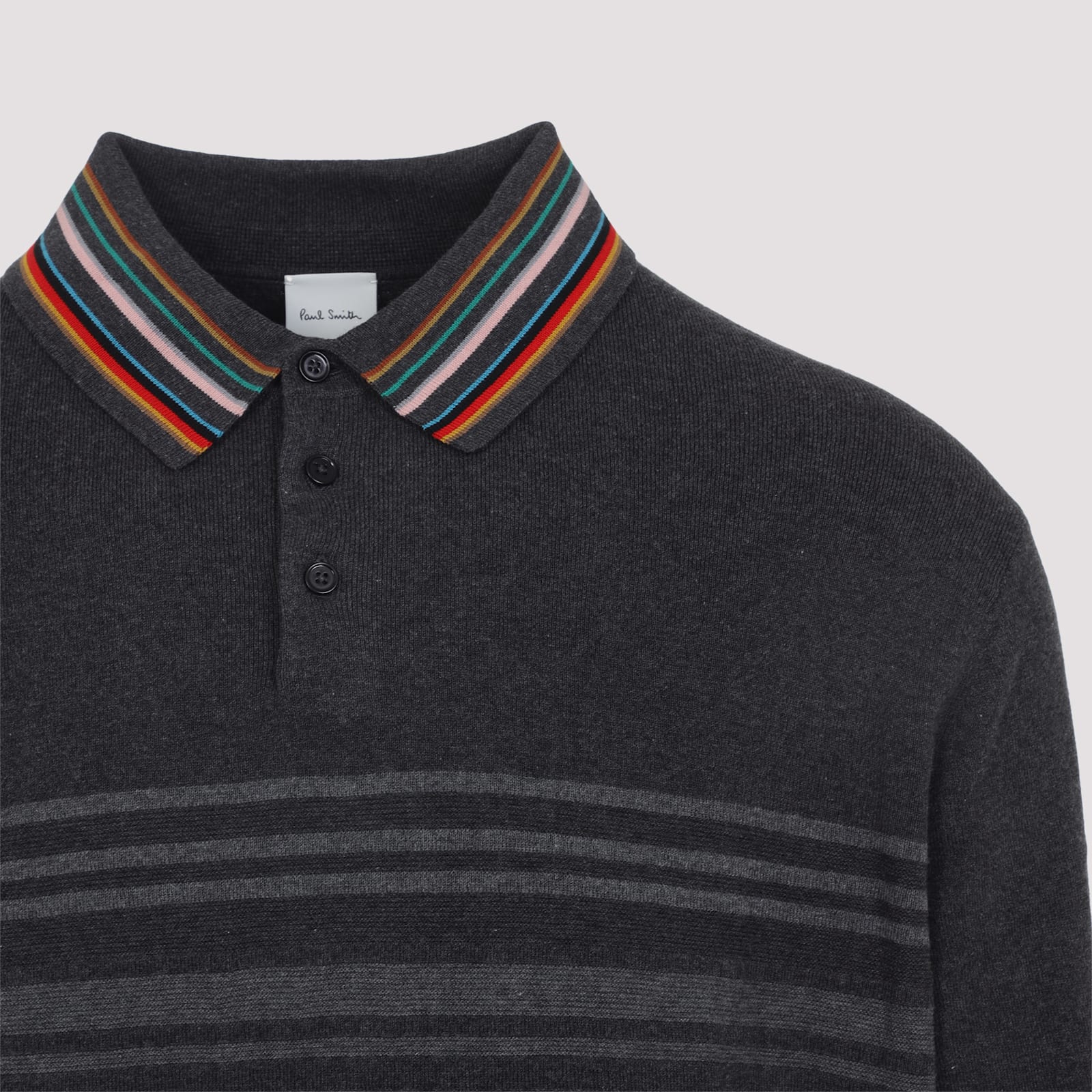 Paul Smith Ls Polo In Black