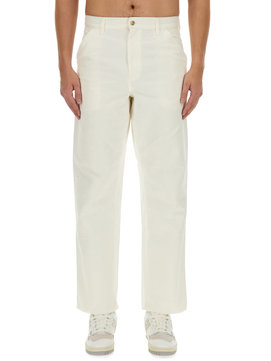 Shop Carhartt Cotton Pants In Brown