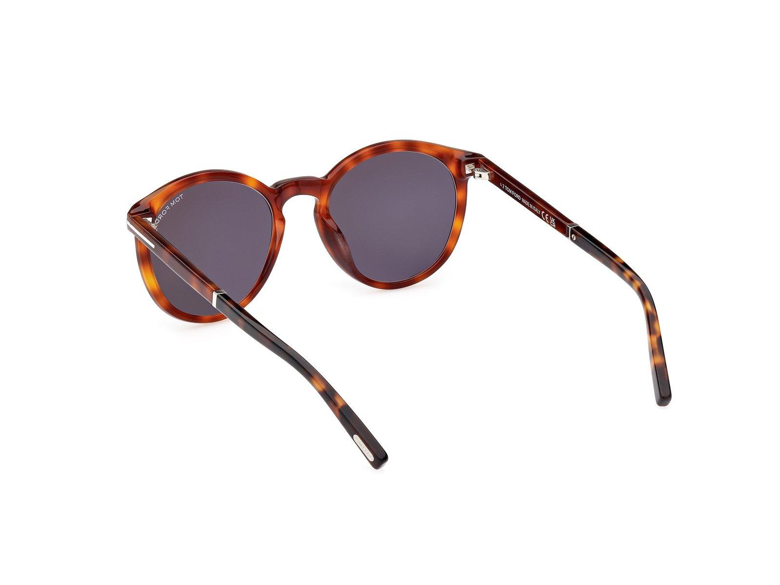 Shop Tom Ford Round Frame Sunglasses In 53a