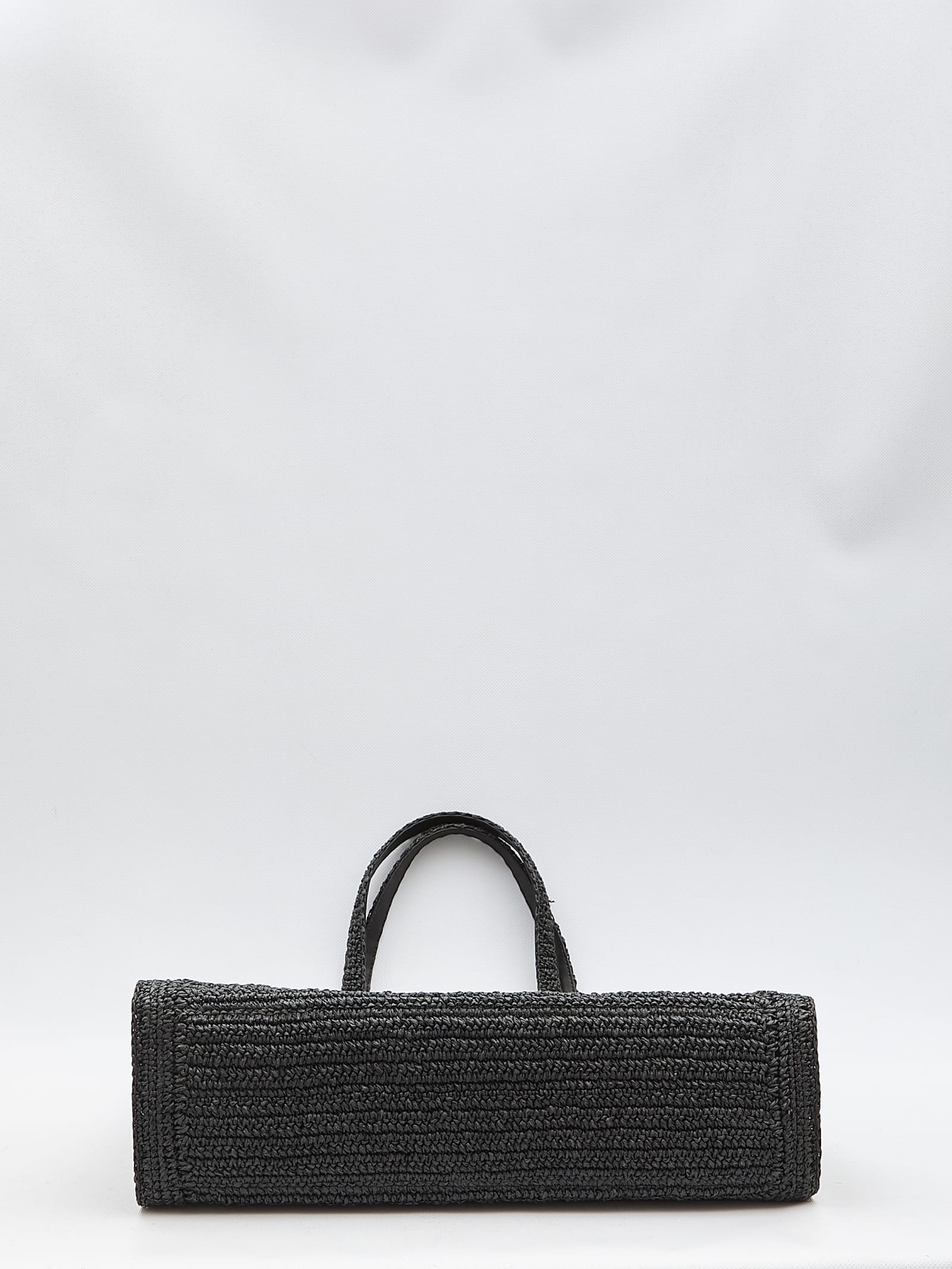 Shop Tory Burch Ella Hand-crocheted Large Tote Bag In Black