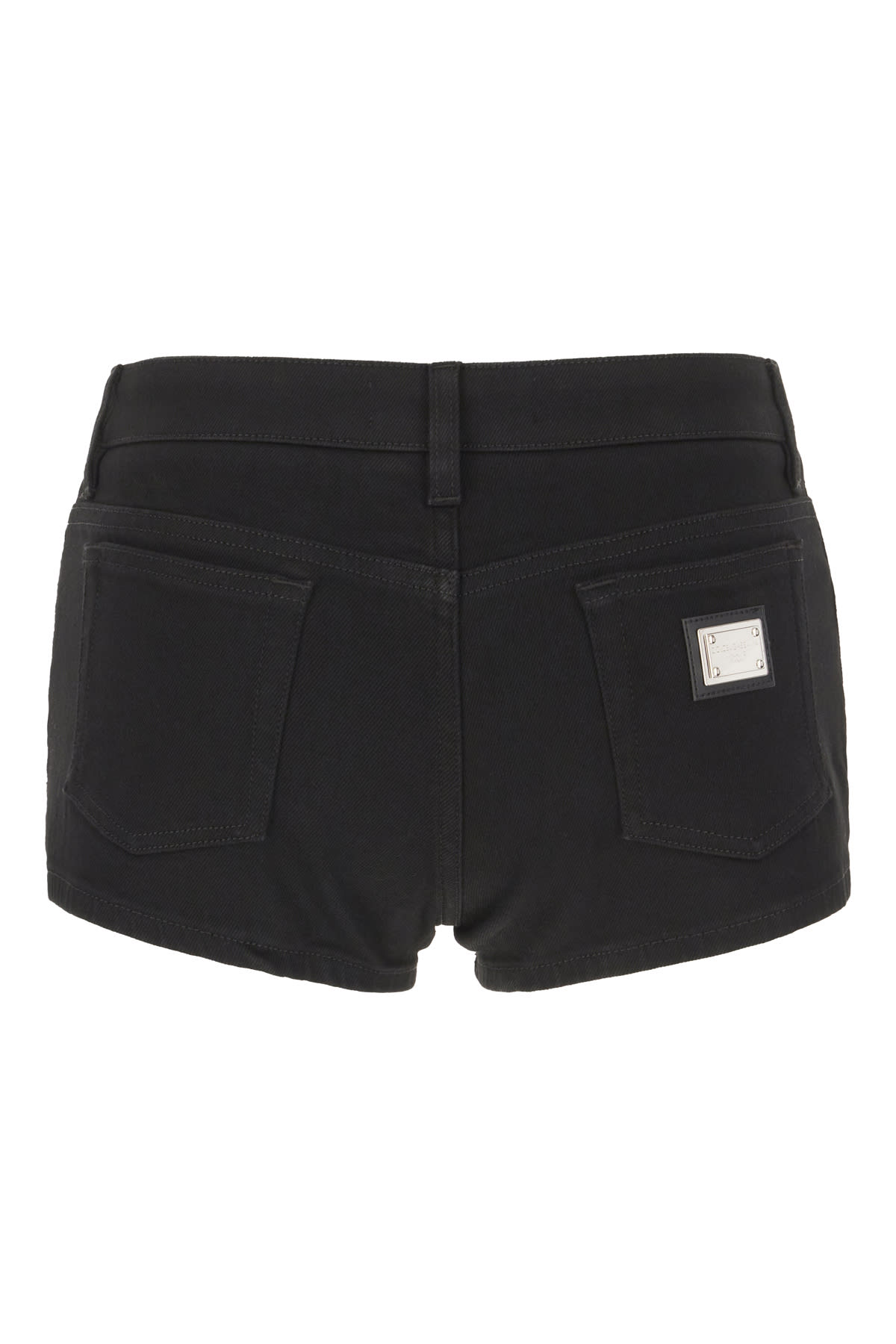 Dolce & Gabbana Low-rise Denim Shorts In Variante Abbinata