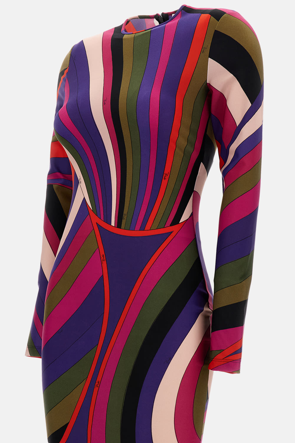 Pucci Lycra Dress With Iride Print In Multi