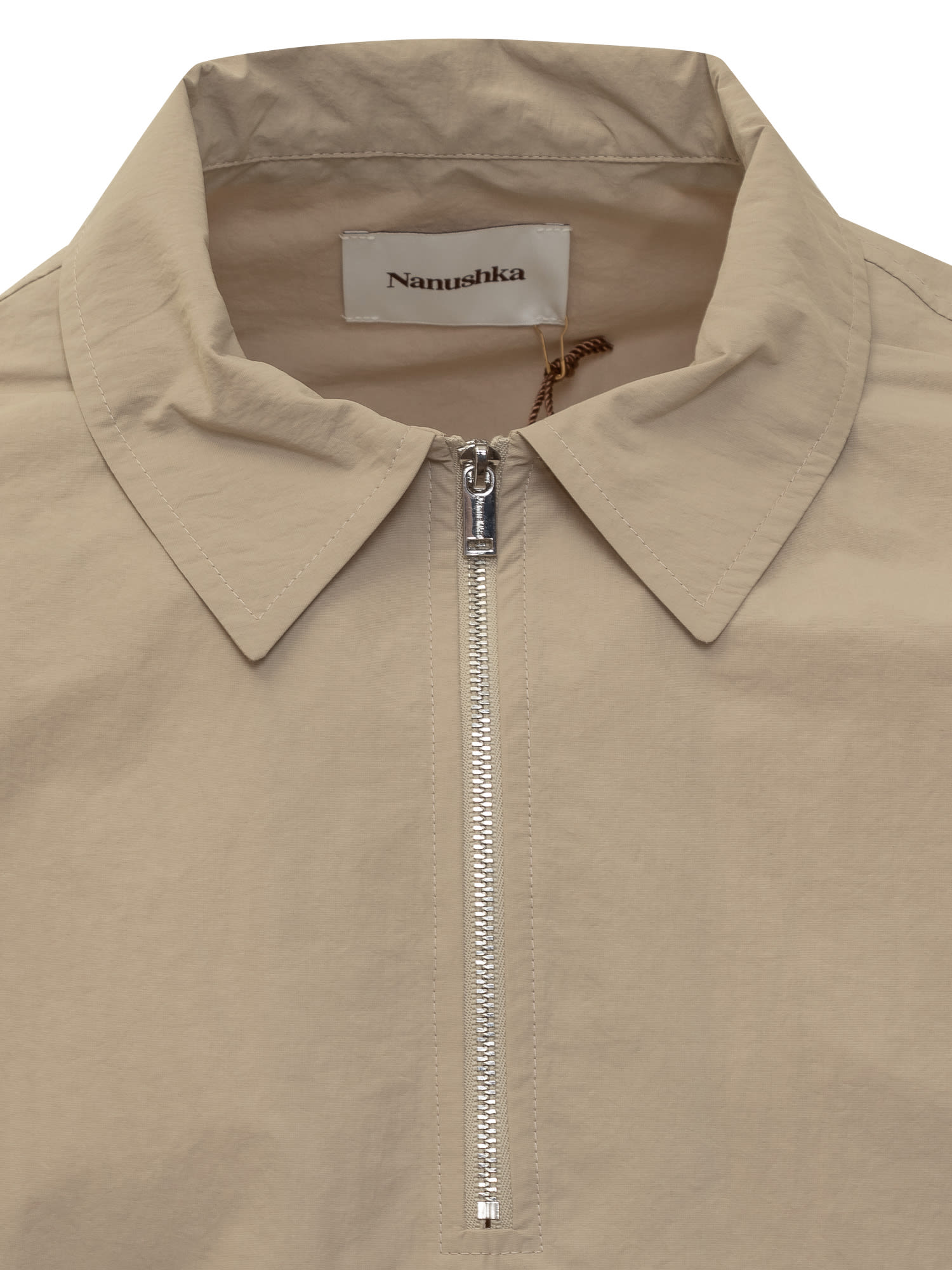 Shop Nanushka Marvin Polo In Pebble