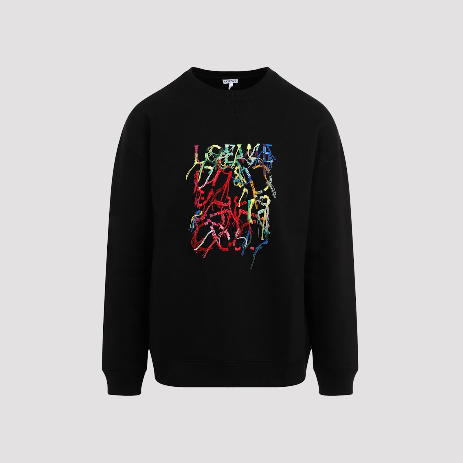 Shop Loewe Sweatshirt In Black Multicolor