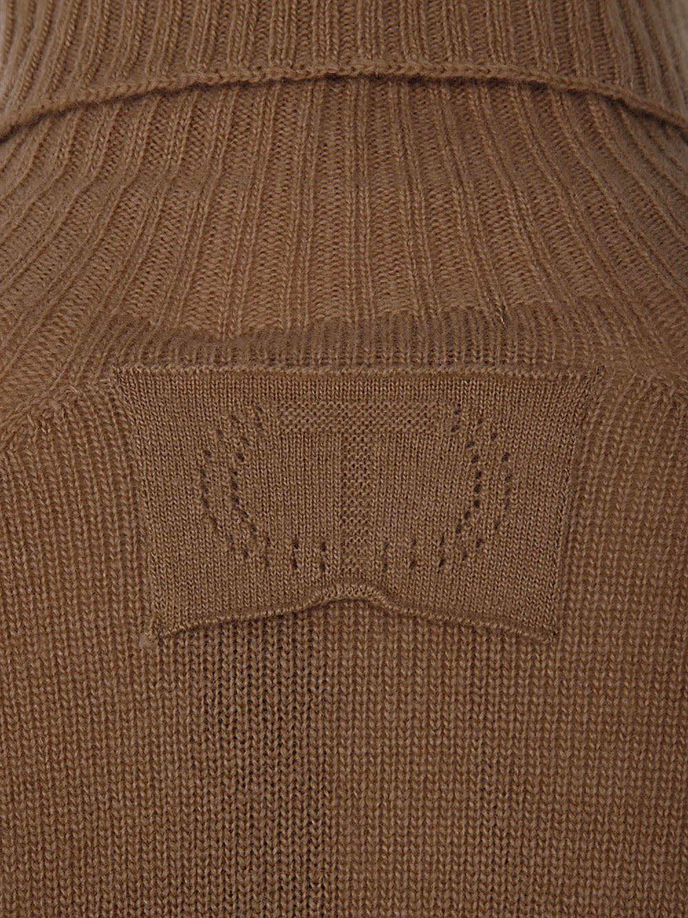 Shop Twinset Turtle Neck Sweater In Sandy Brown