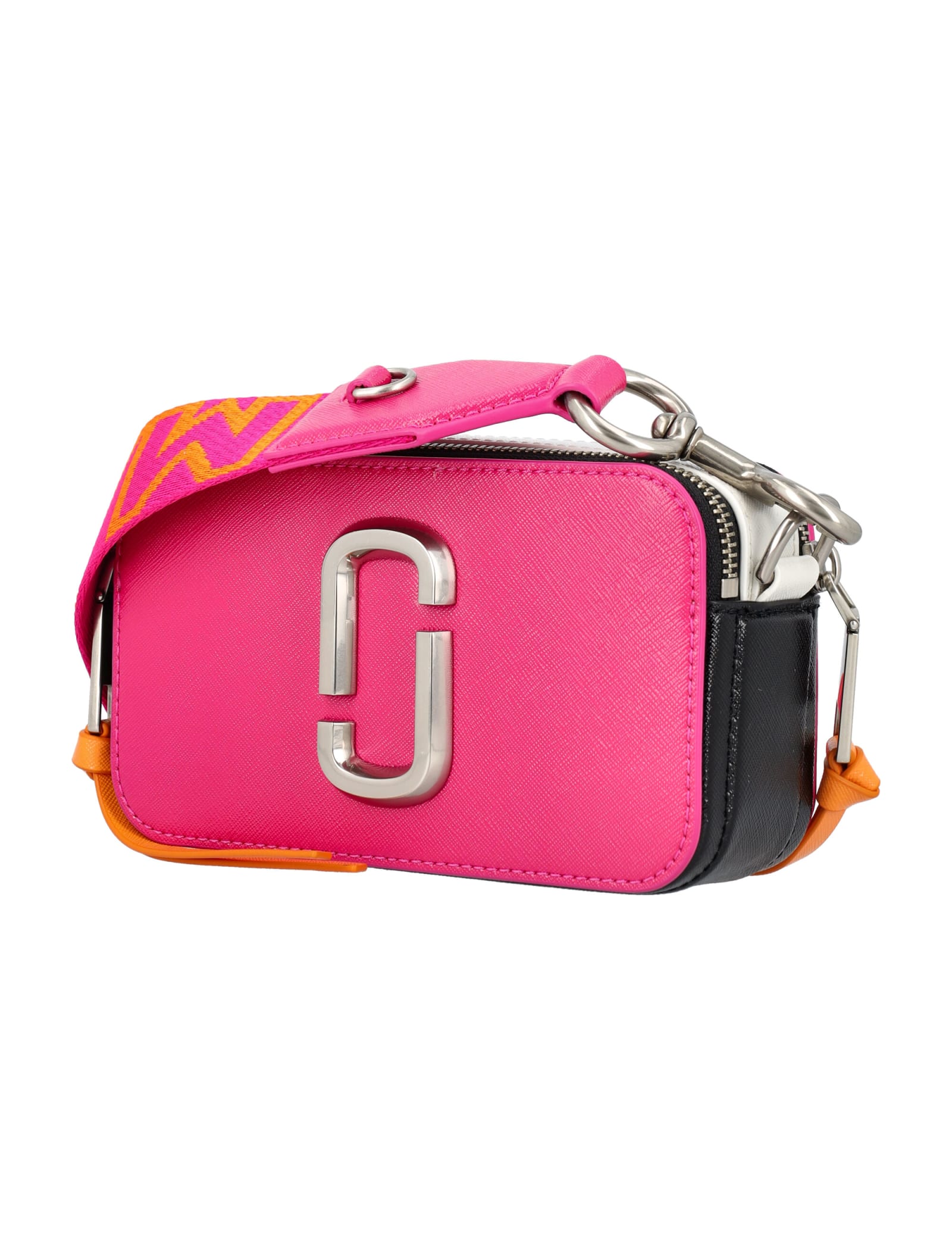 Shop Marc Jacobs The Snapshot In Hot Pink Multi