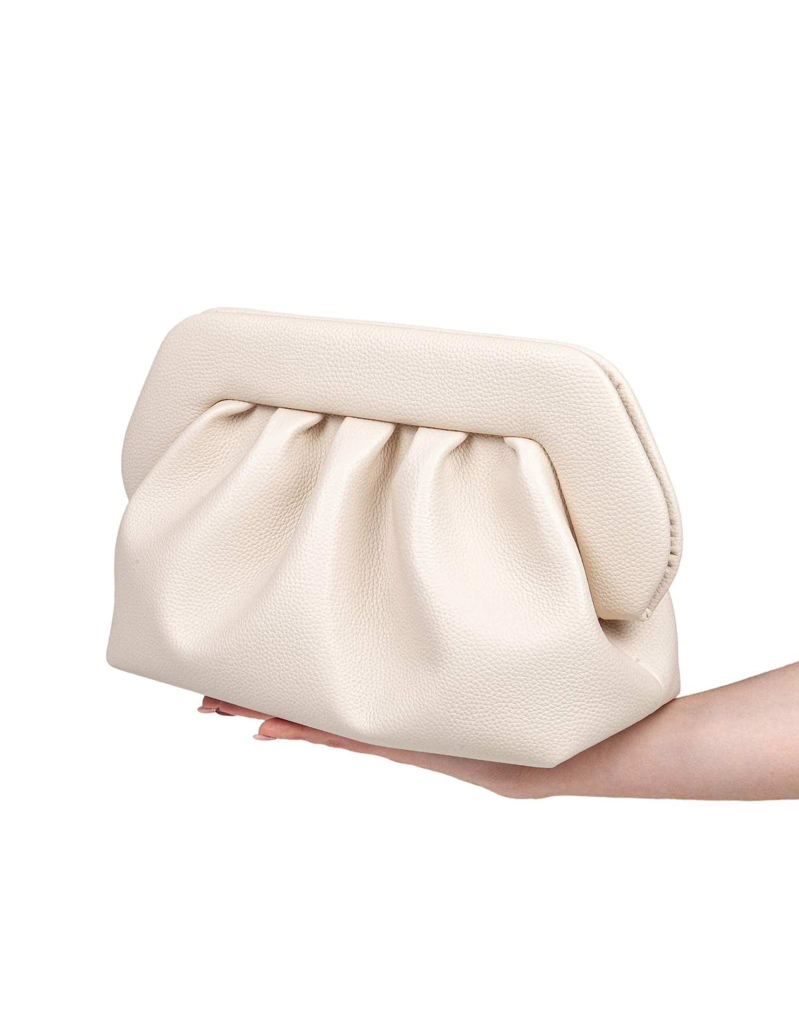 THEMOIRÈ VEGAN FABRIC CLUTCH SHELL COLOR