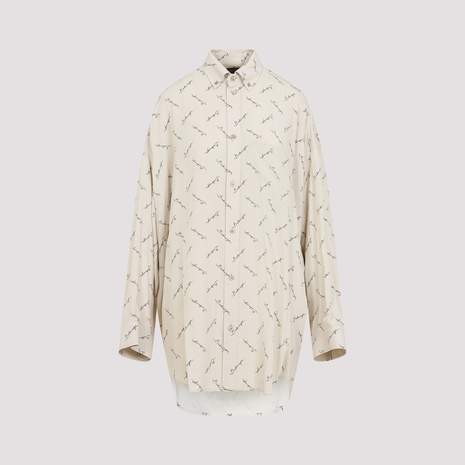 Balenciaga Beige Viscose Shirt In Neutral