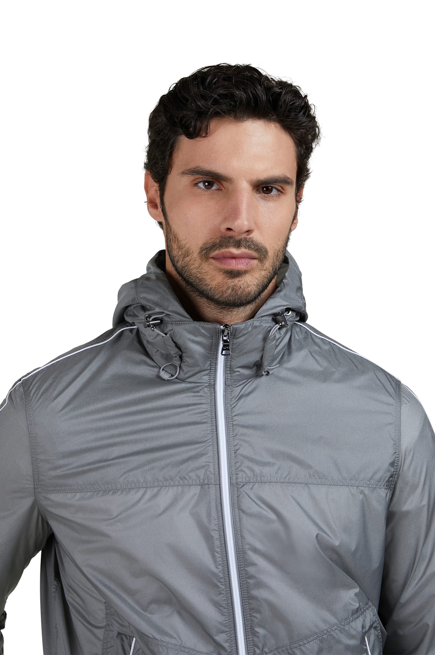Paul&shark Pertex Windbreaker In Grey