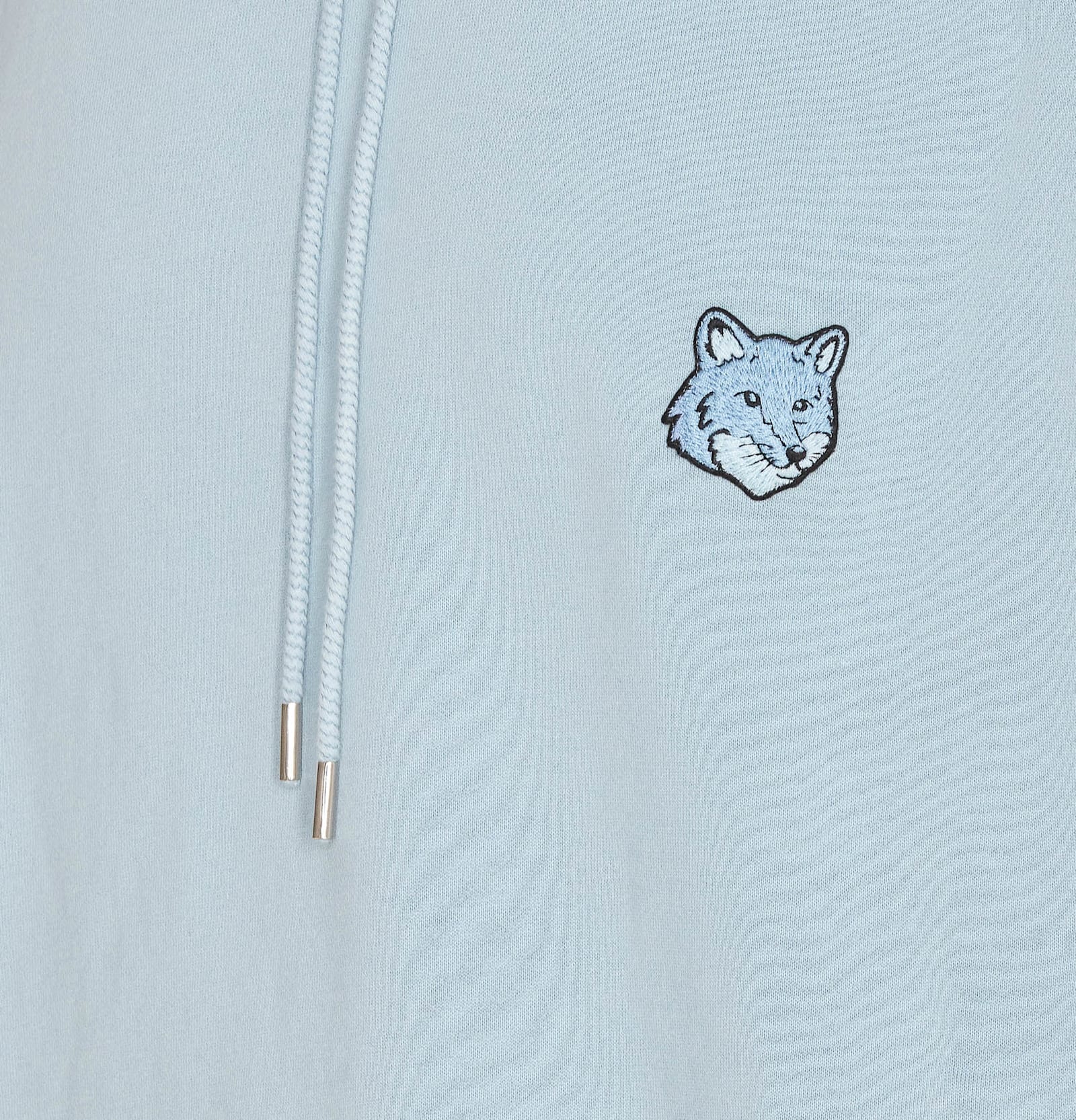 Maison Kitsuné Bold Fox Head Hooded Sweatshirt In White