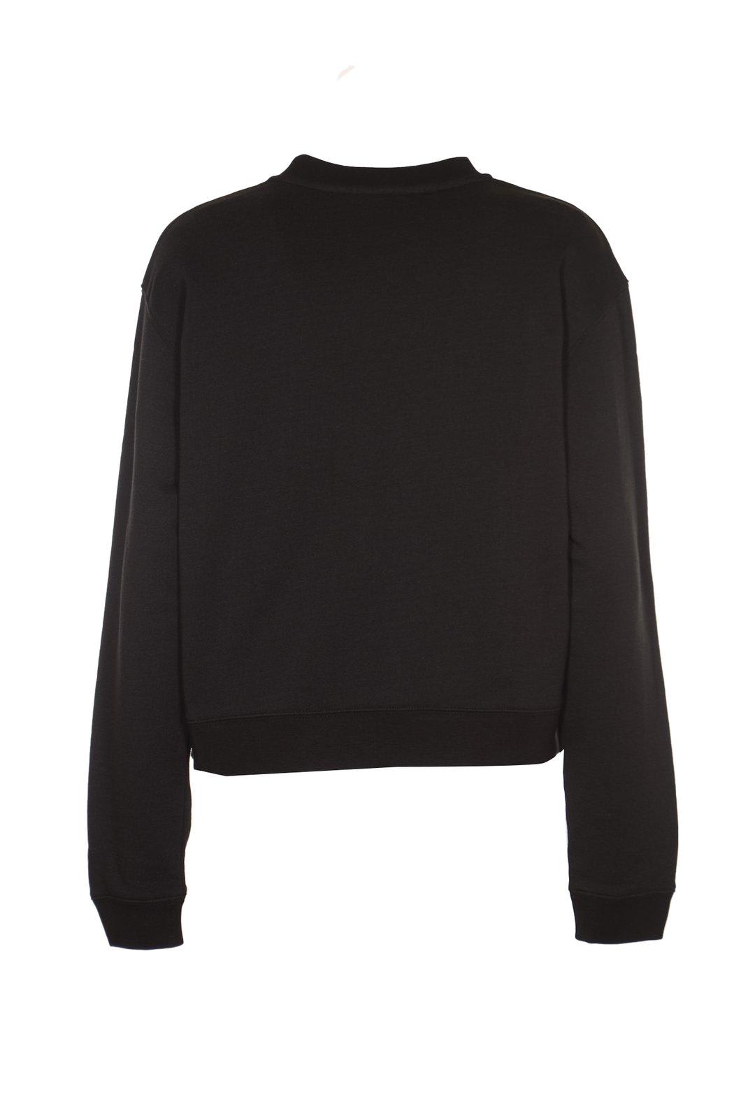Shop Tory Burch French Terry Sweatshirt In Black