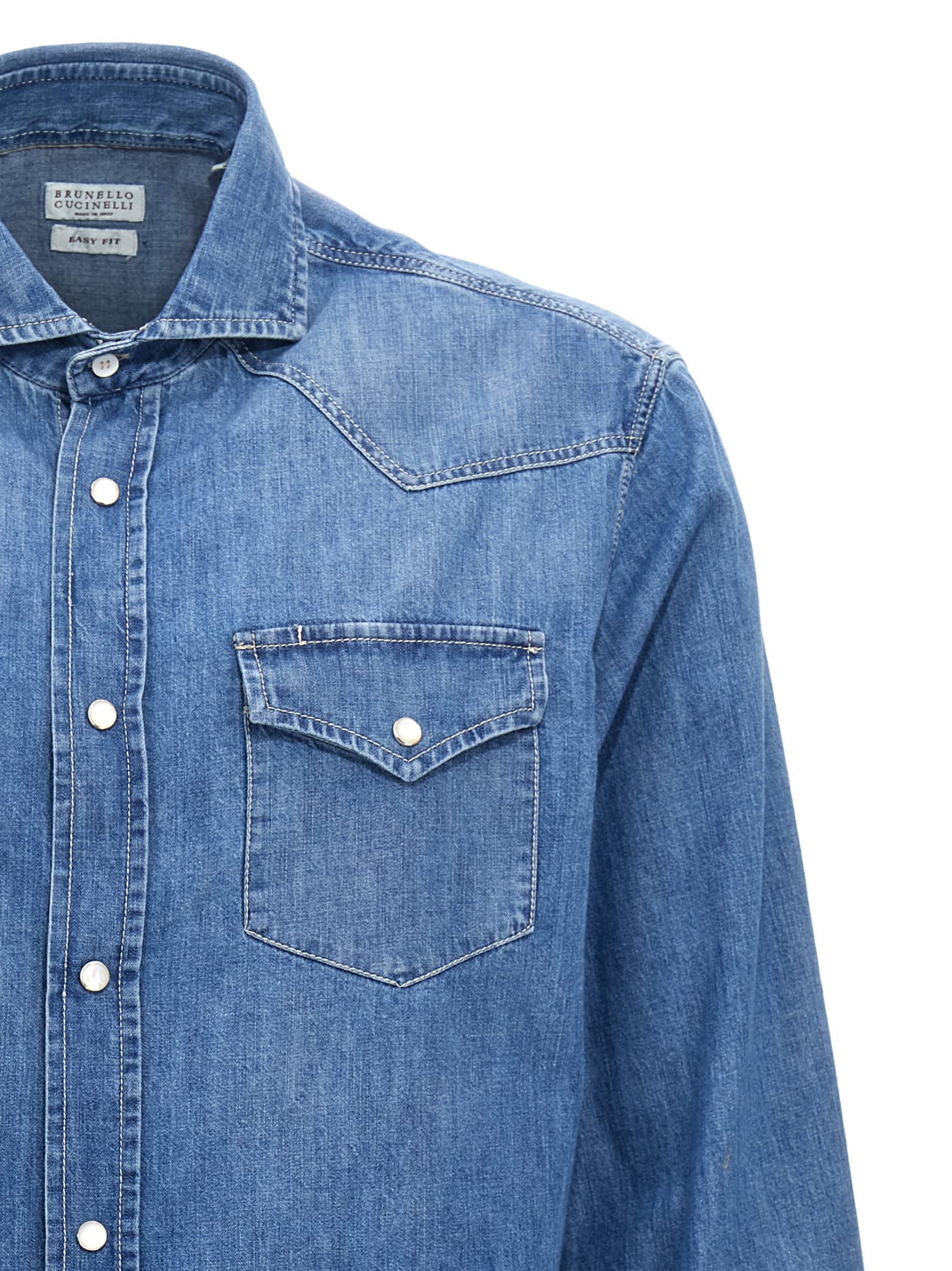 BRUNELLO CUCINELLI DENIM SHIRT 