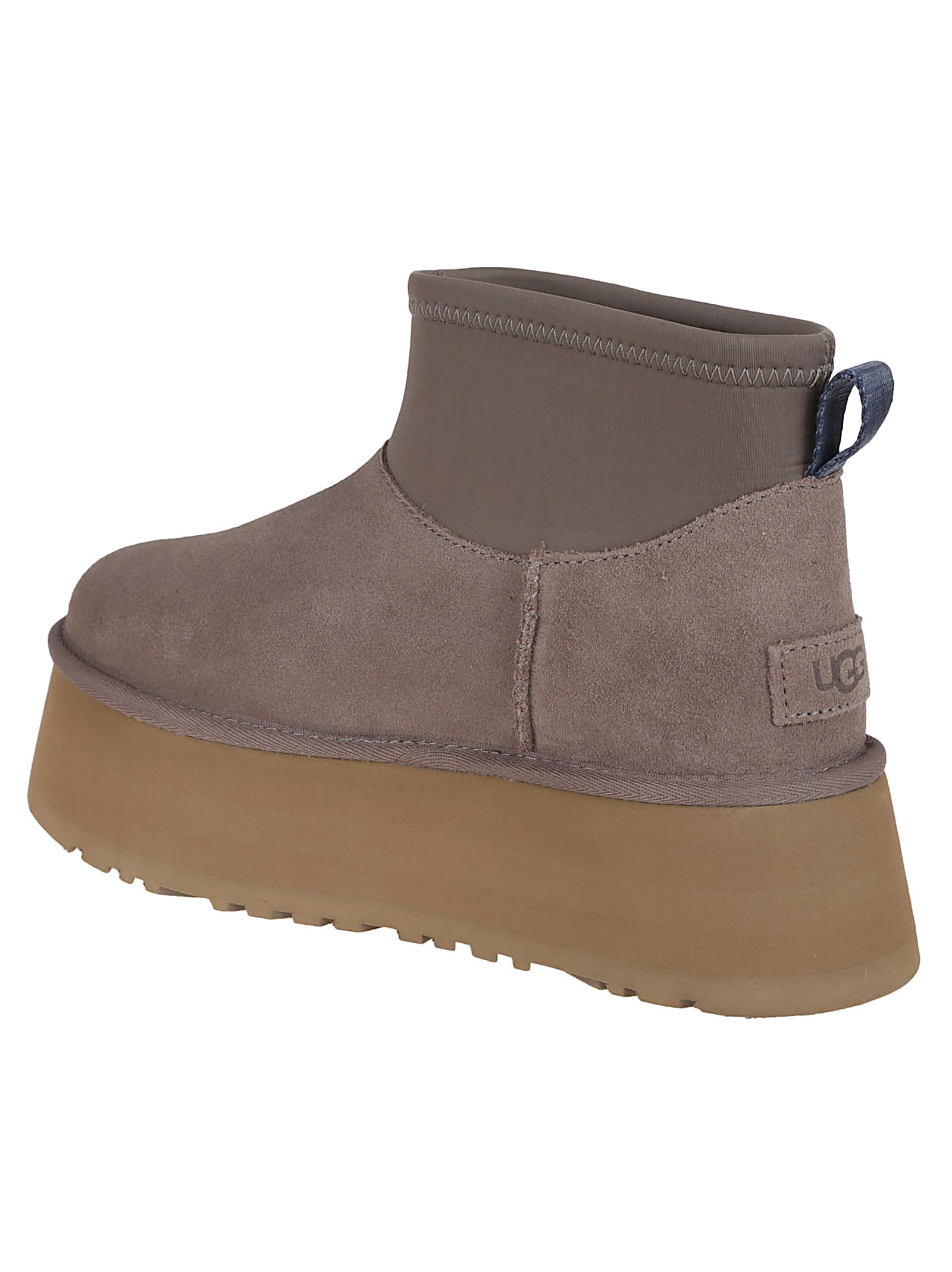Ugg Mini Ankle Boots With Platform Sole And Pull Tab In Skp