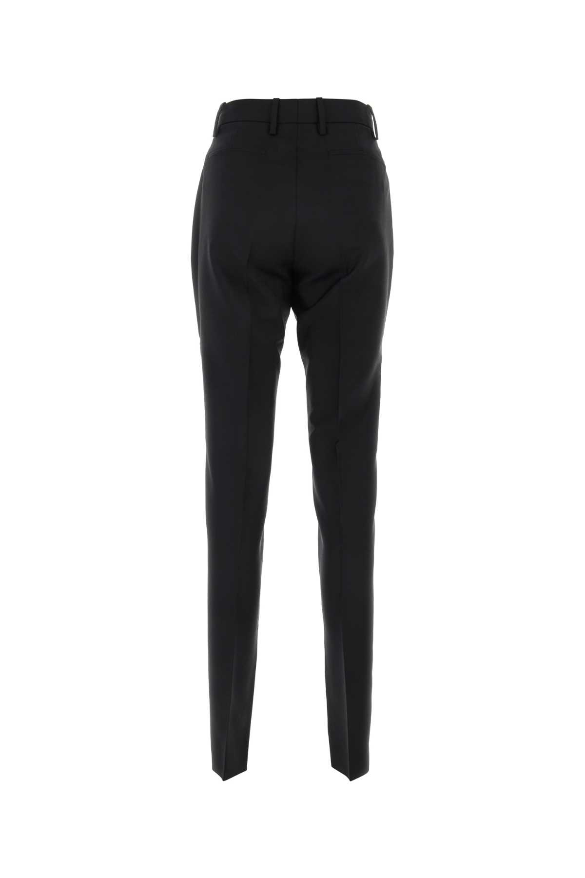 Shop Gucci Black Twill Pant In 1000