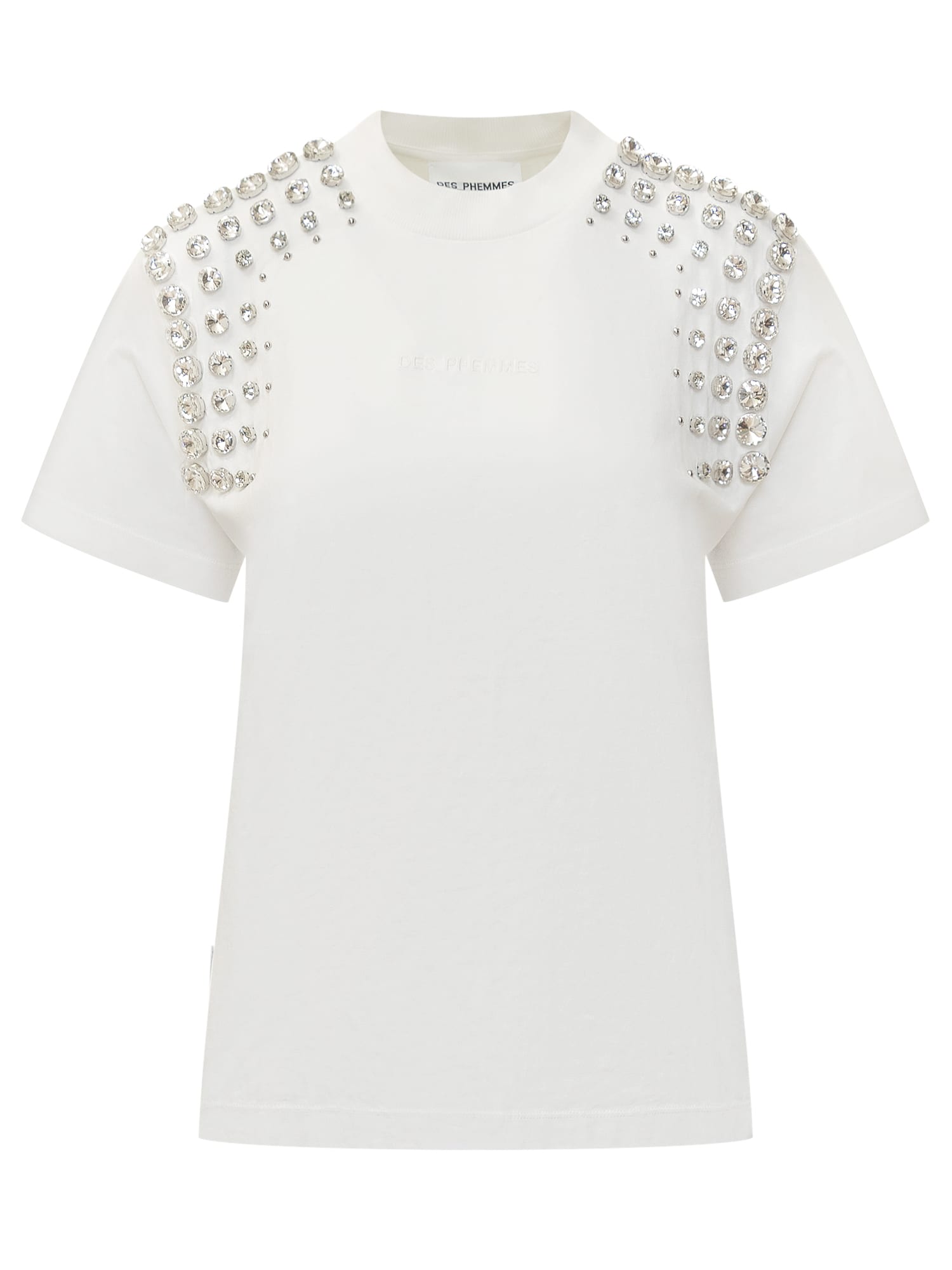 Des Phemmes T-shirt With Rhinestones