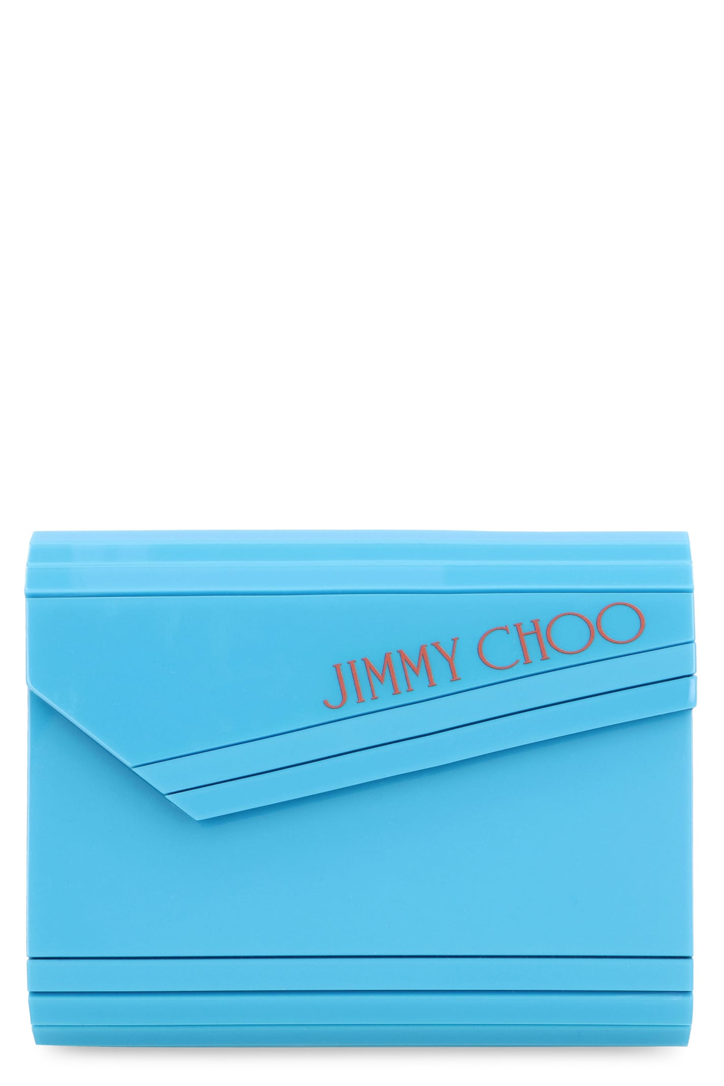 Shop Jimmy Choo Candy Clutch In Light Blue