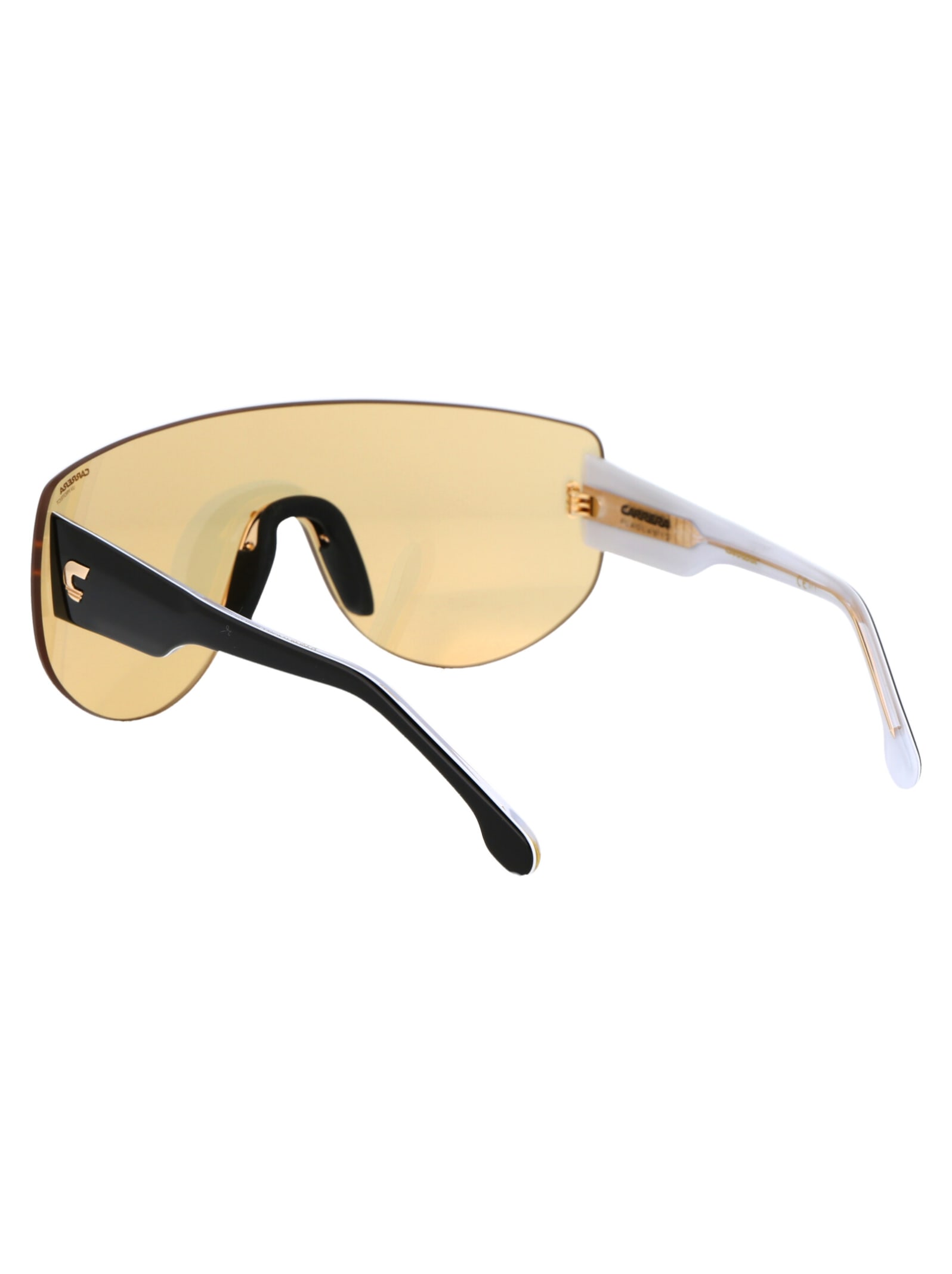 Shop Carrera Flaglab 12 Sunglasses In 4cwet Yellow Black