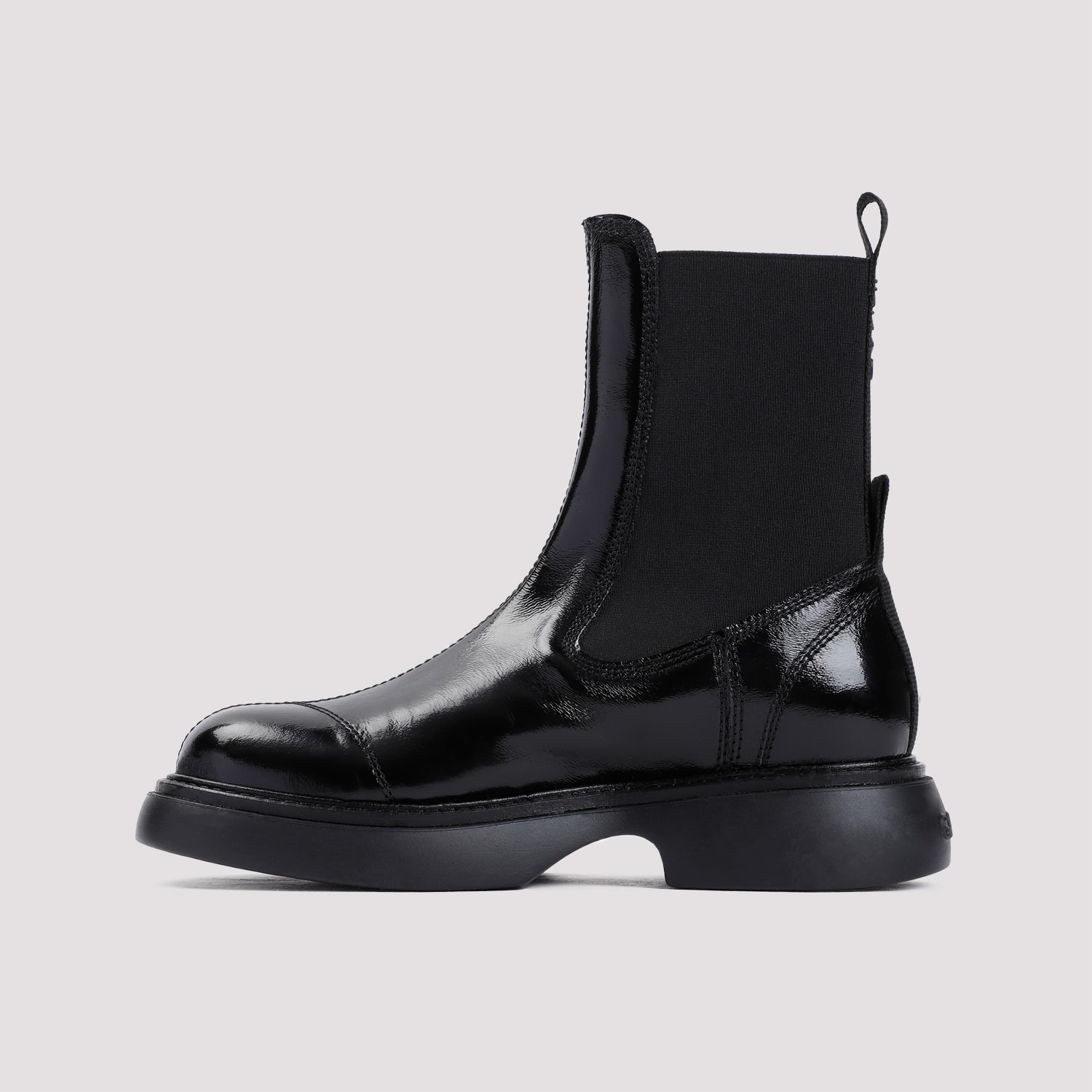 Shop Ganni Everyday Mid Chelsea Boots In Black Black