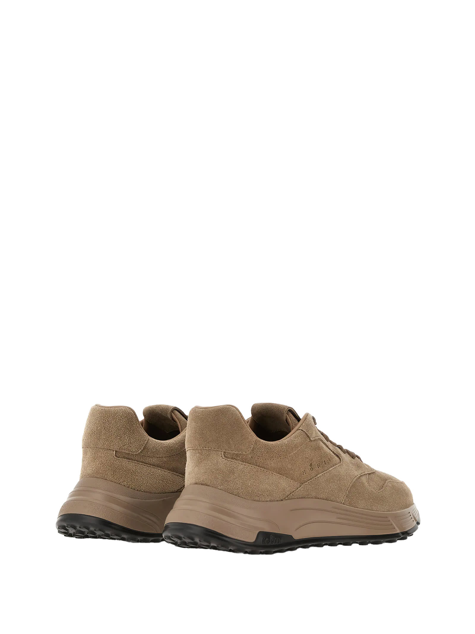 Hogan Suede Sneakers In Brown