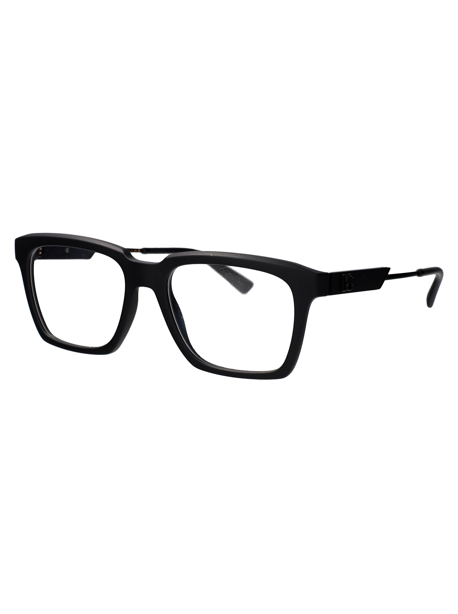 Shop Dolce &amp; Gabbana Eyewear 0dg5104 Glasses In 2525 Matte Black