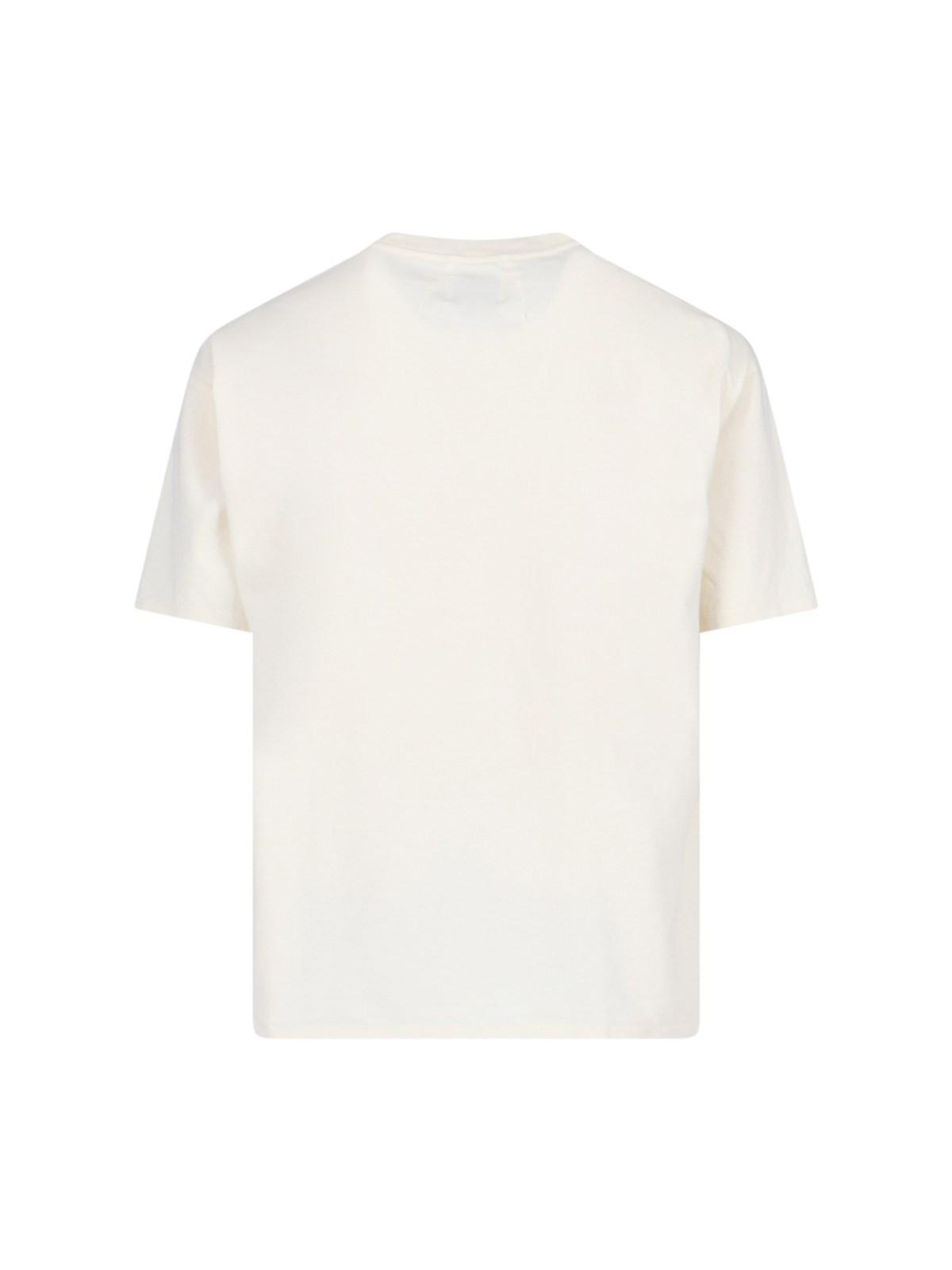 Rhude Saint Groix T-shirt In Bianco Sporco
