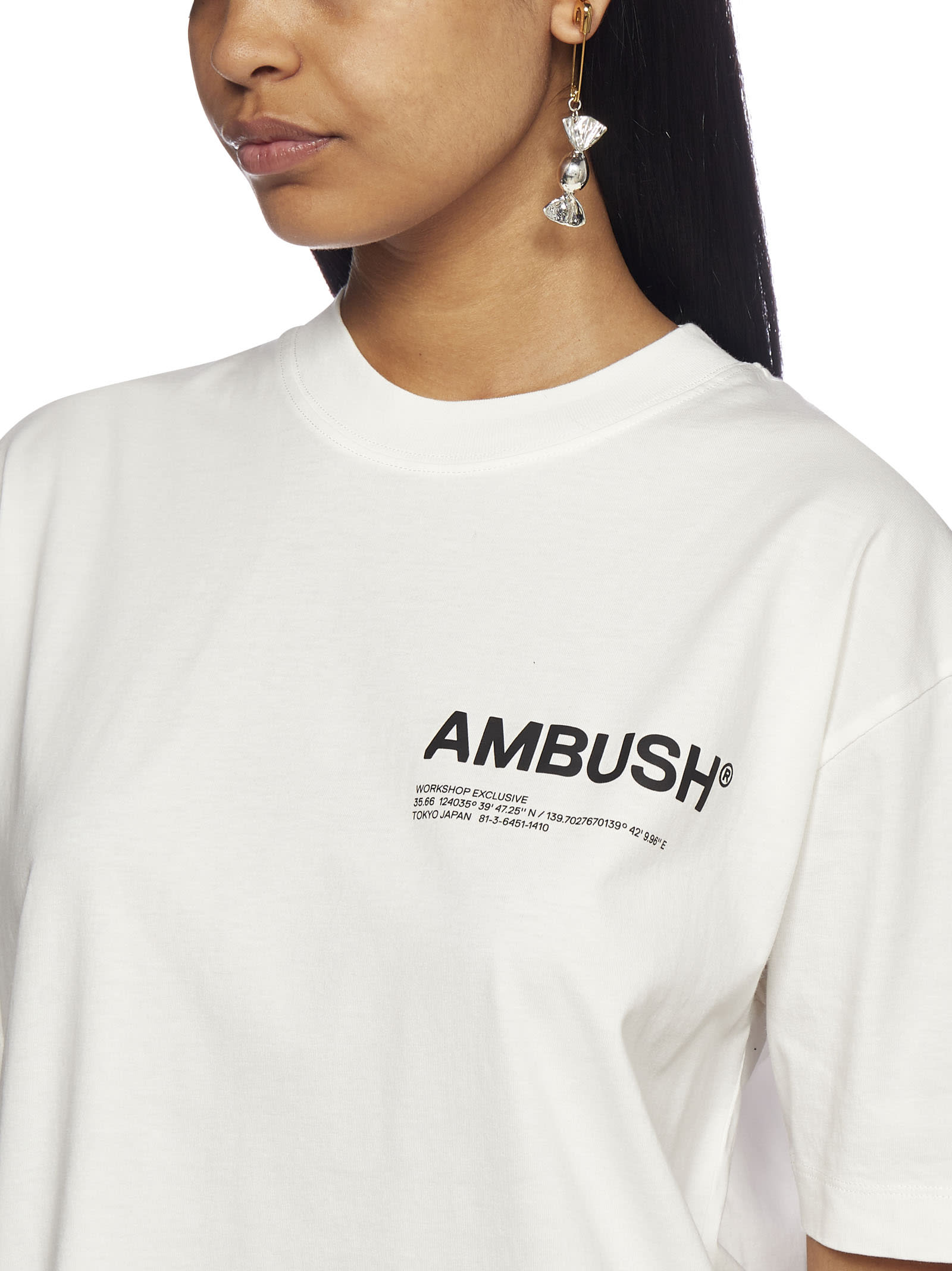 AMBUSH EARRINGS,BWOD015F21MET001 -7200